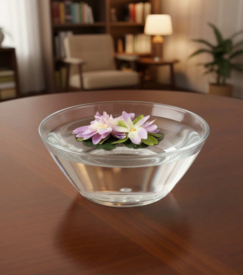 Premsons® 4” Mini Raindrop Lotus (1x24) – Purple Artificial Floating Flower | Pack of 4 Decorative Water Décor, Bowl & Festive Decoration