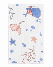 Premsons® Baby Burp Cloth for Newborns | Cute Ocean Sea Life Print