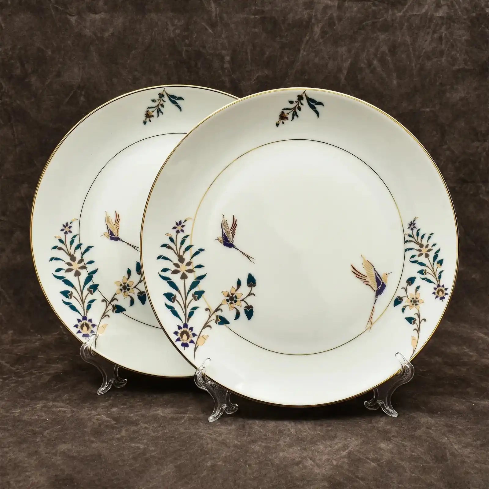 Floral Porcelain Dinner Set – 27-Piece Elegant Tableware Collection for 6 | Serene Botanical Design for Sophisticated Dining
