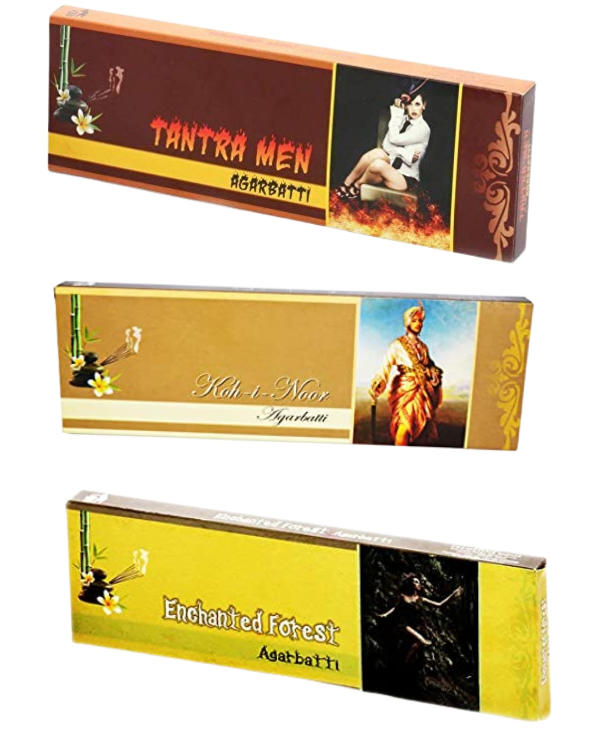 Eternia® Earthy Wonders Luxury Burning Incense Sticks Set | Long-Lasting Aromatic Agarbatti with Soothing & Natural Fragrances | Pack of 3