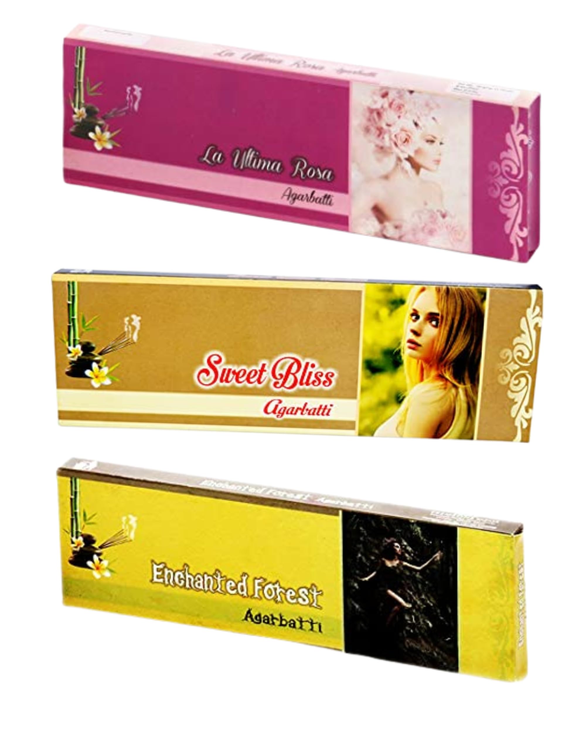 Eternia® Romantic Glow Luxury Burning Incense Sticks Set | Long-Lasting Aromatic Agarbatti for Soothing & Enchanting Fragrances | for Men & Women | Pack of 3