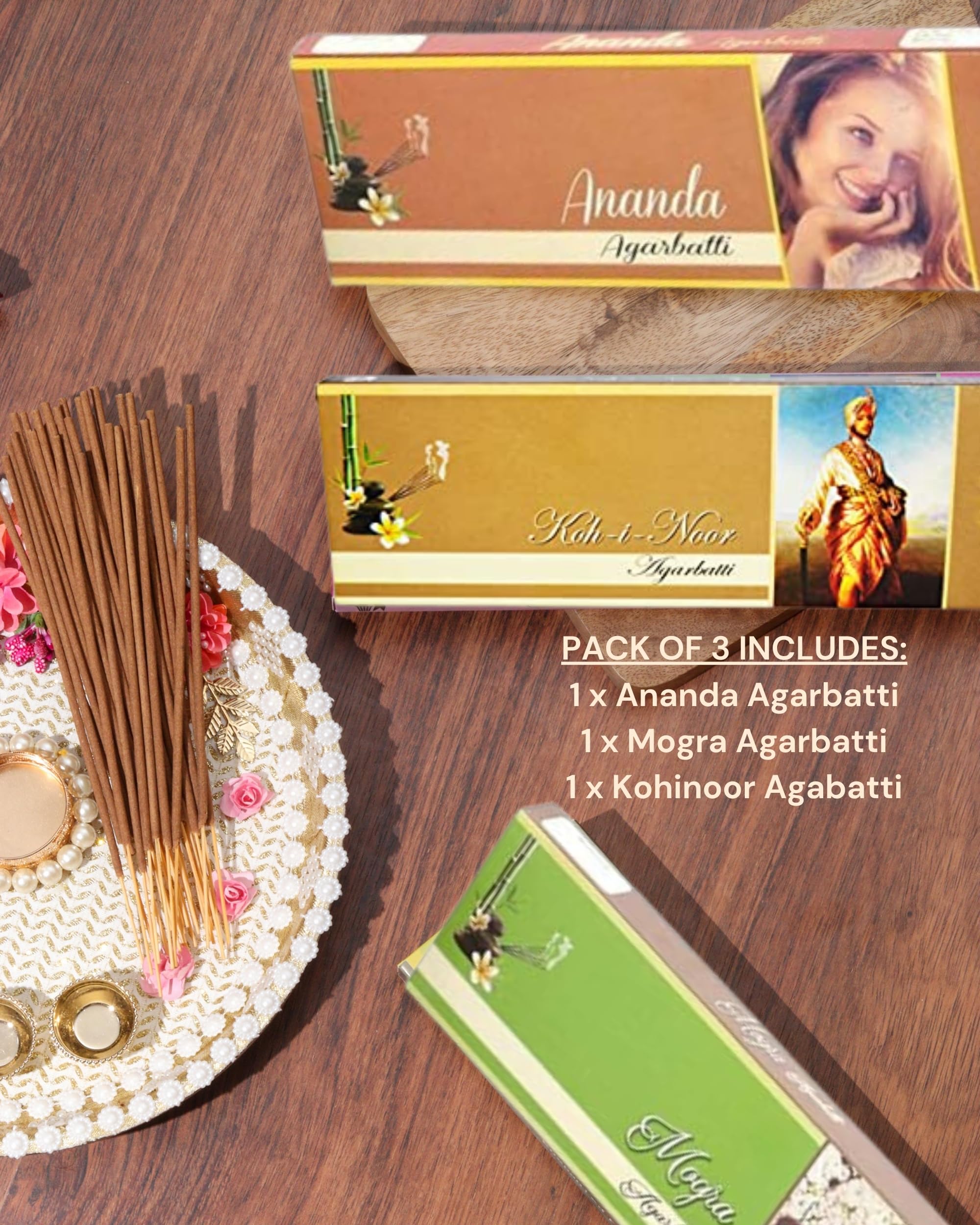 Eternia® Aromatherapy Delight Luxury Burning Incense Sticks Set | Long-Lasting Aromatic Agarbatti for Relaxation & Rejuvenation | for Men & Women | Pack of 3