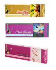 Eternia® Zen Escape Luxury Burning Incense Sticks Set | Long-Lasting Aromatic Agarbatti for Soothing & Relaxing Fragrances | for Men & Women | Pack of 3
