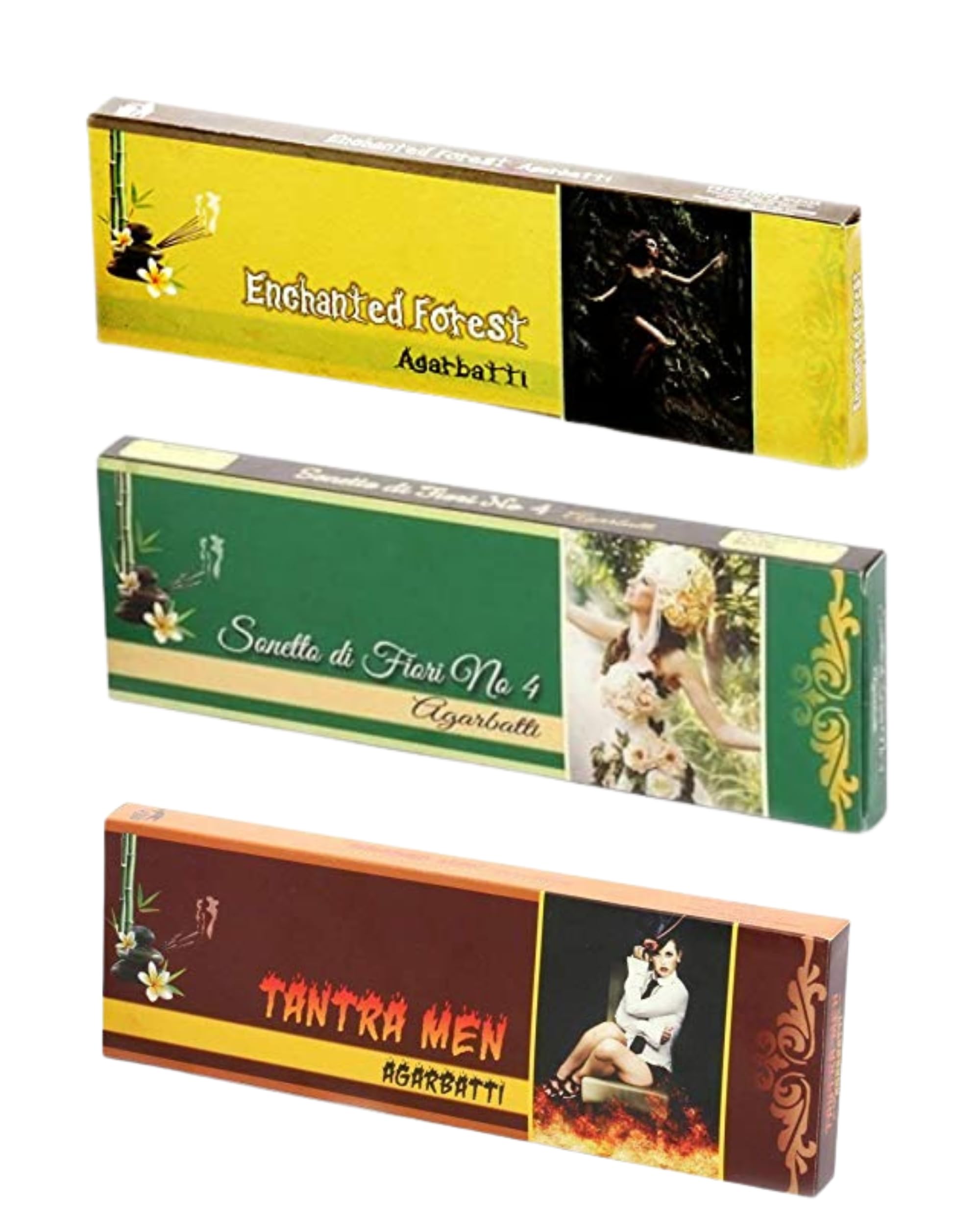 Eternia® Forest Mystique Luxury Burning Incense Sticks Set | Long-Lasting Aromatic Agarbatti for Soothing & Refreshing Fragrances | for Men & Women | Pack of 3