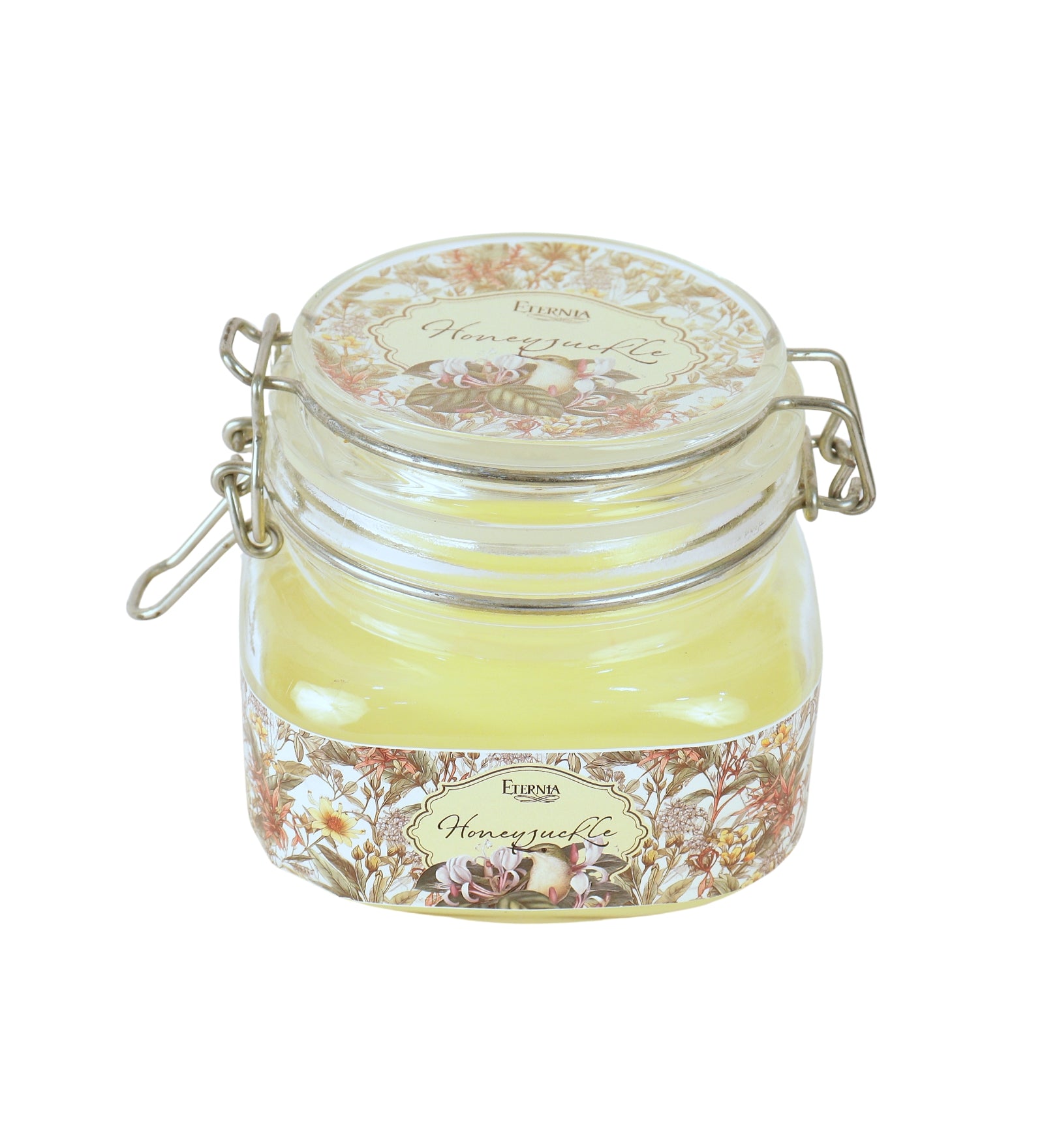Eternia® Honeysuckle Scented Double Wick Jar Candle – Soft Floral Aroma for a Light, Uplifting Vibe – Ideal for Home, Office or Gifting – 28 Hours Burn Time