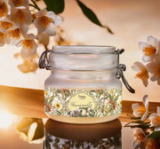 Eternia® Honeysuckle Scented Double Wick Jar Candle – Soft Floral Aroma for a Light, Uplifting Vibe – Ideal for Home, Office or Gifting – 28 Hours Burn Time