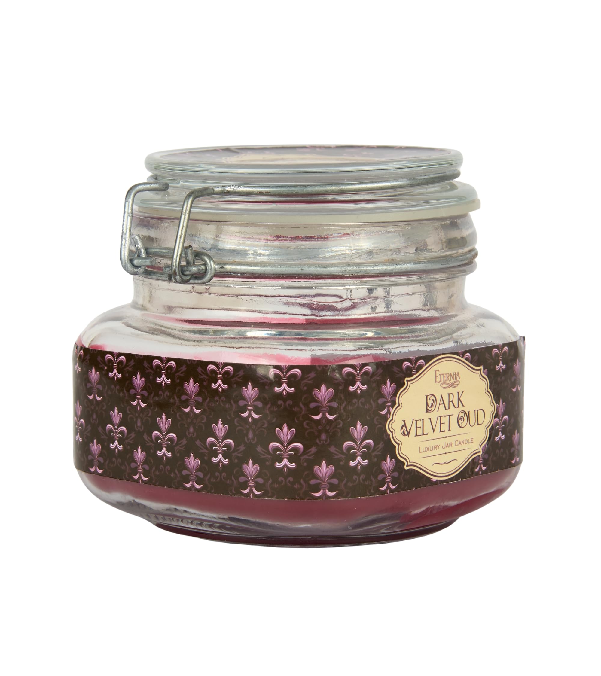Eternia® Dark Velvet Oud 28-Hour Jar Candle – Elegant Home Décor & Gift for Birthdays, Weddings, and Parties