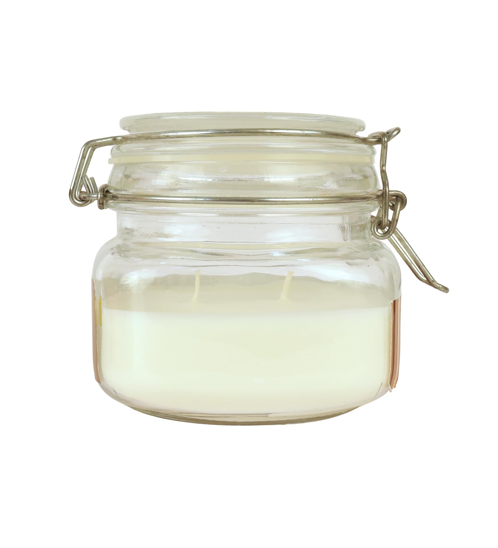 Eternia® Mahogany Teakwood Scented Double Wick Jar Candle – Rich Woody Aroma for a Cozy, Refined Ambience – Jar Candle for Living Room or Office – 28 Hours Burn Time