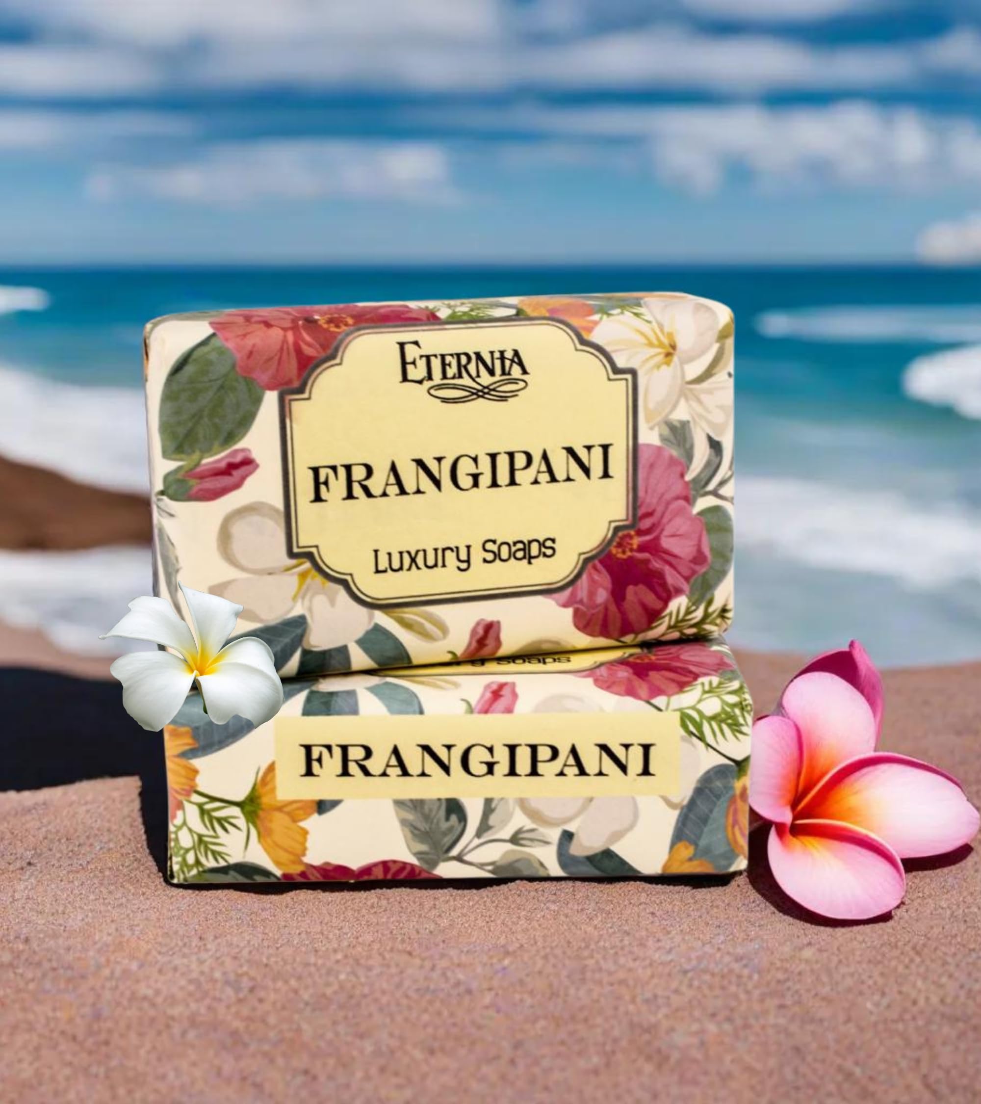 Eternia® Frangipani Luxury Soap Bar – Gentle, Hydrating & Refreshing Daily Face & Body Care