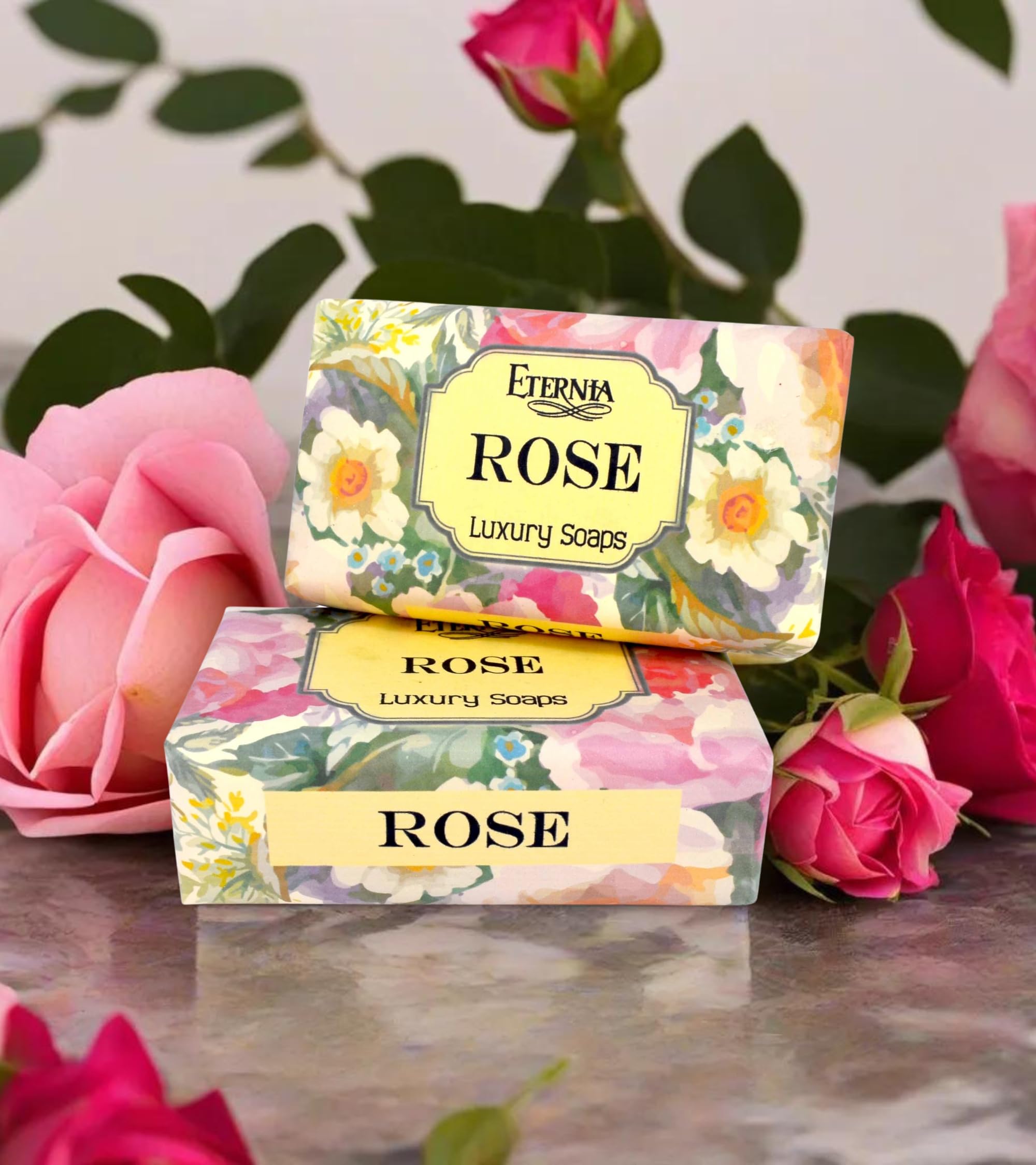 Eternia® Rose Luxury Soap Bar – Gentle, Hydrating & Refreshing Daily Face & Body Care