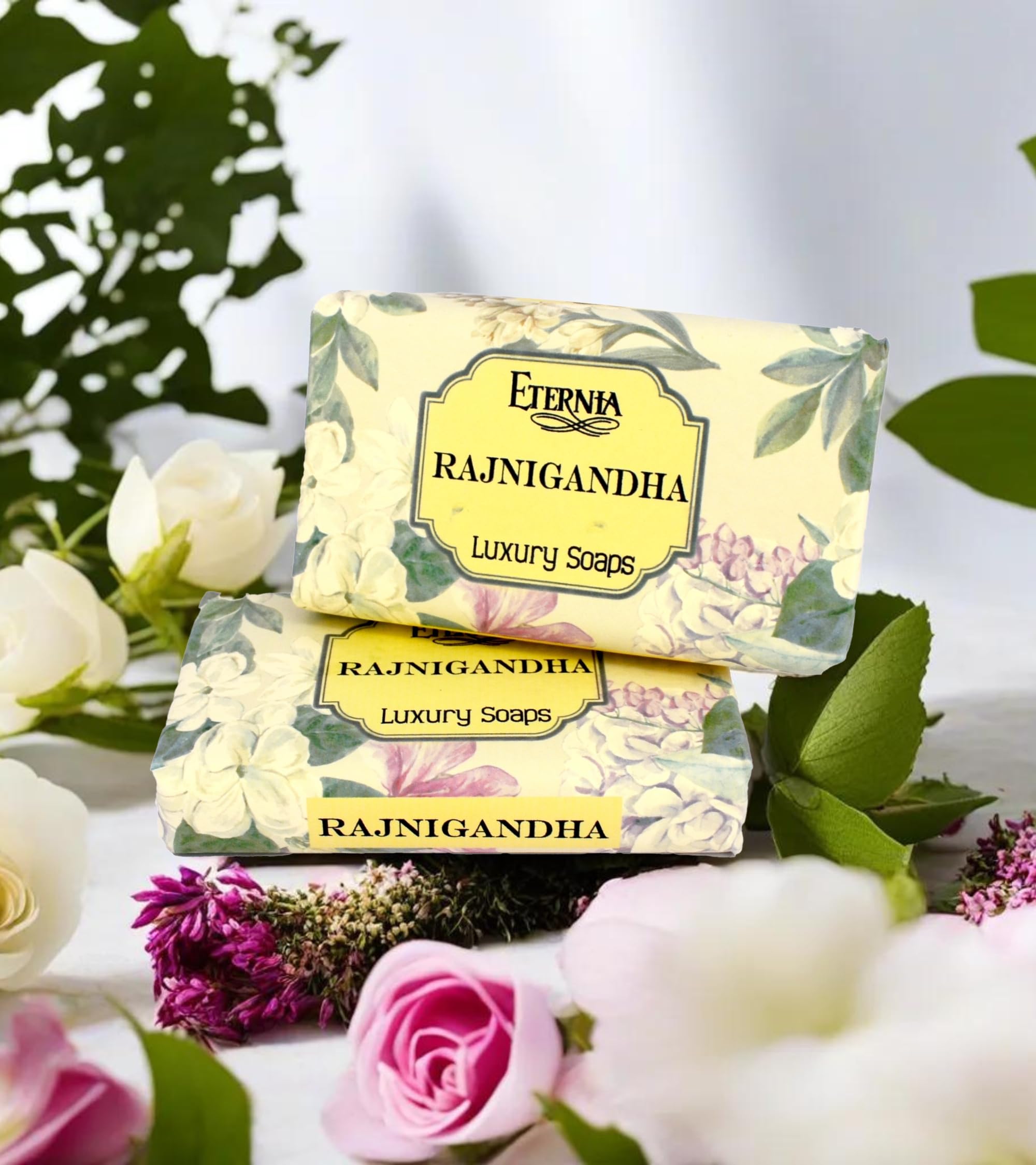 Eternia® Rajnigandha Luxury Soap Bar – Gentle, Hydrating & Refreshing Daily Face & Body Care