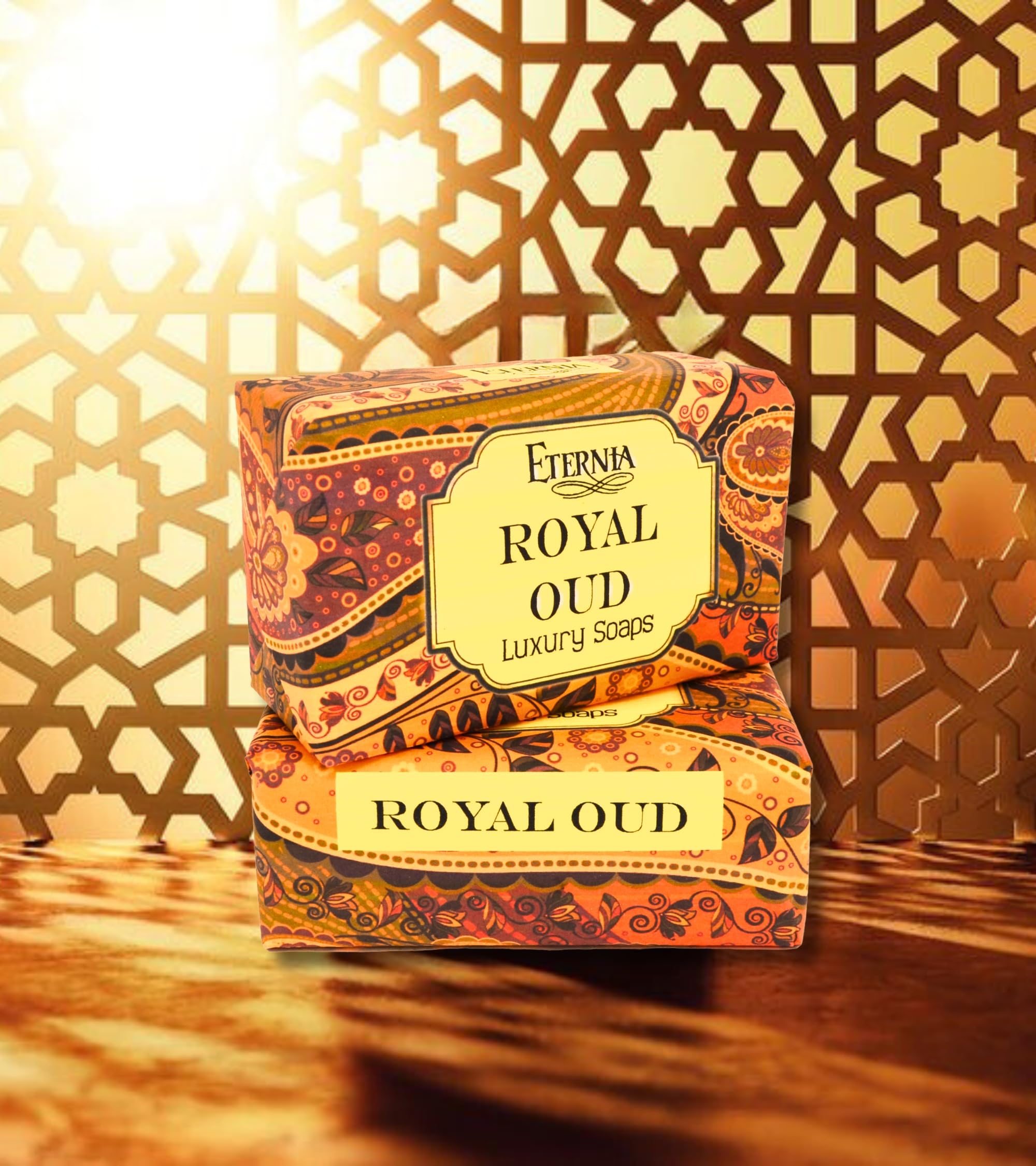 Eternia® Royal Oud Luxury Soap Bar – Gentle, Hydrating & Refreshing Daily Face & Body Care