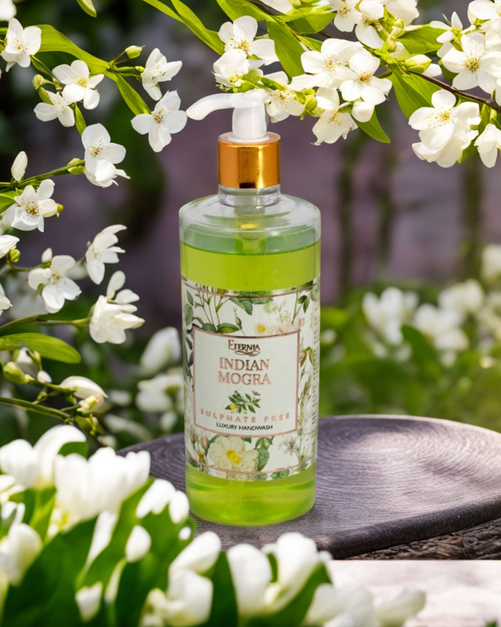 Eternia® Indian Mogra Sulphate-Free Handwash - Premium Cruelty-Free Liquid Soap - Luxurious Foam & Thick Honey-Like Consistency - 500ml