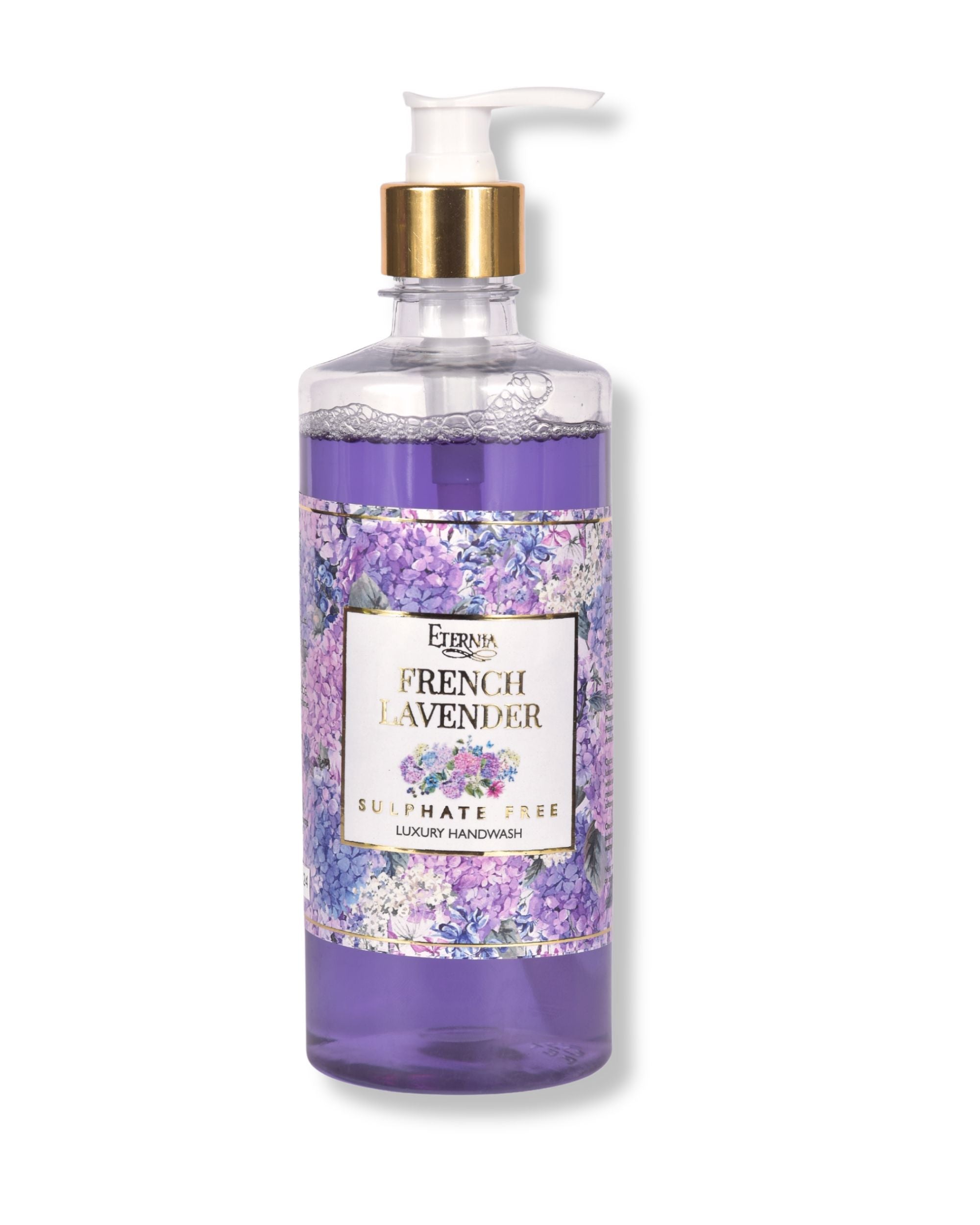 Eternia® French Lavender Sulphate-Free Handwash - Premium Cruelty-Free Liquid Soap - Luxurious Foam & Thick Honey-Like Consistency - 500ml
