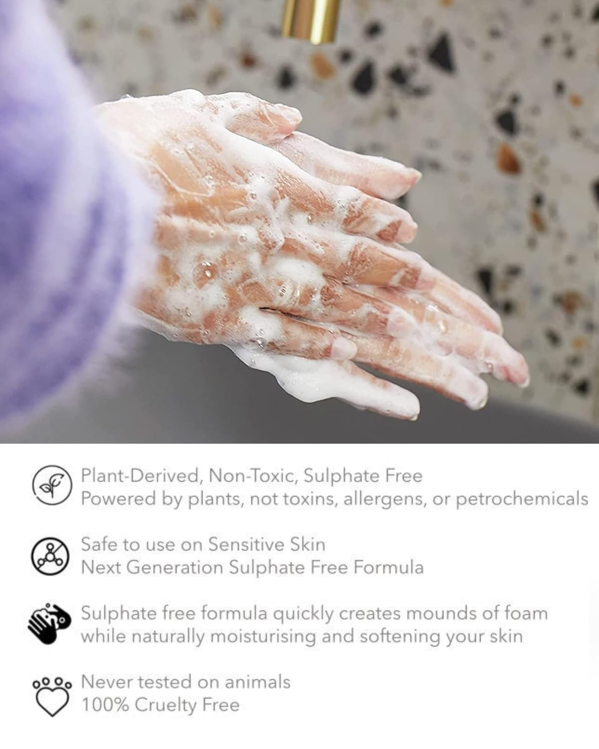 Eternia® Romantica Sulphate-Free Handwash - Premium Cruelty-Free Liquid Soap - Luxurious Foam & Thick Honey-Like Consistency - 500ml