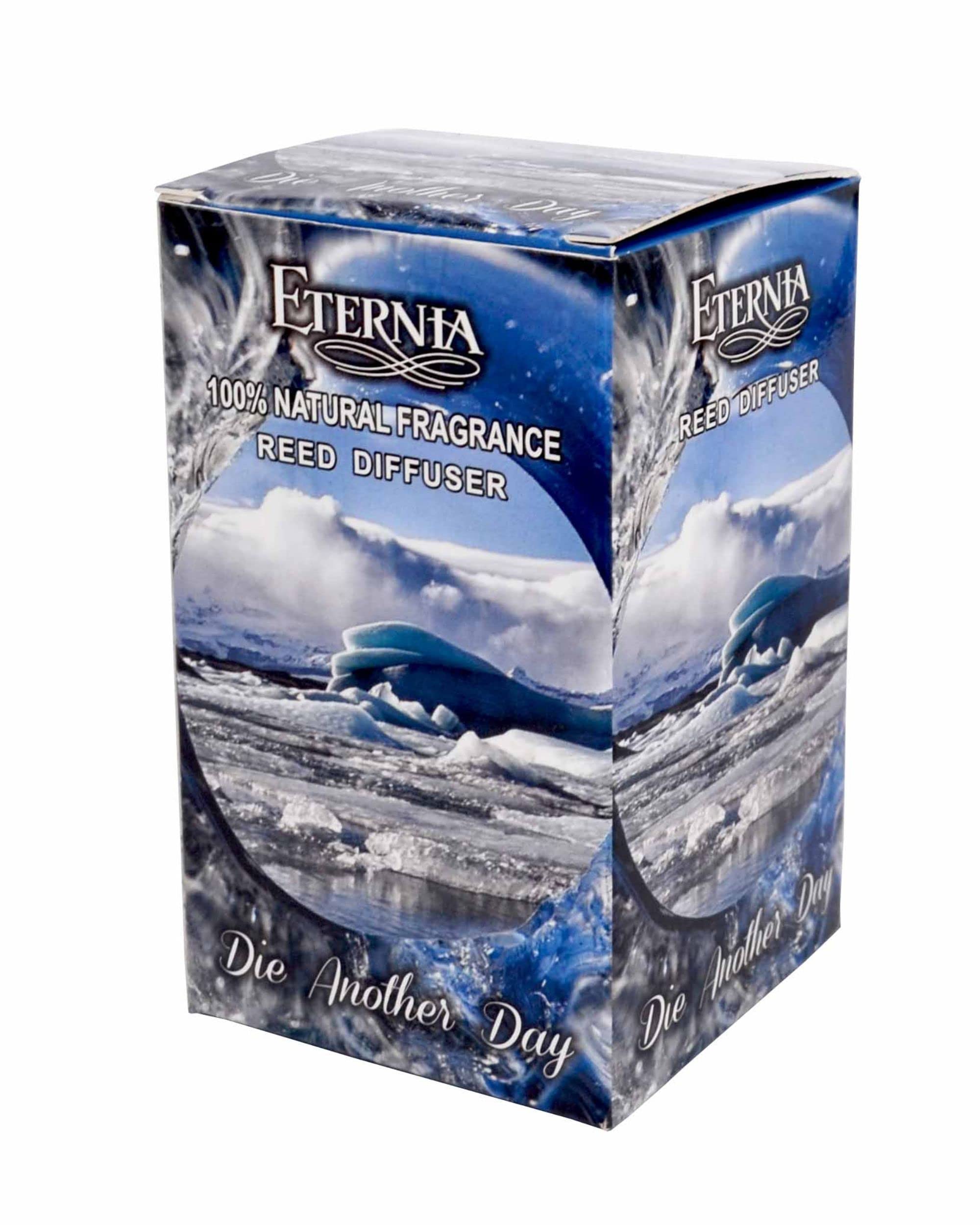 Eternia® Die Another Day Reed Diffuser with Rattan Reed Sticks – Slow Release Subtle Long-Lasting Home Fragrance