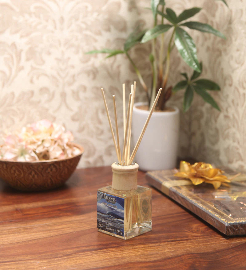 Eternia® Die Another Day Reed Diffuser with Rattan Reed Sticks – Slow Release Subtle Long-Lasting Home Fragrance
