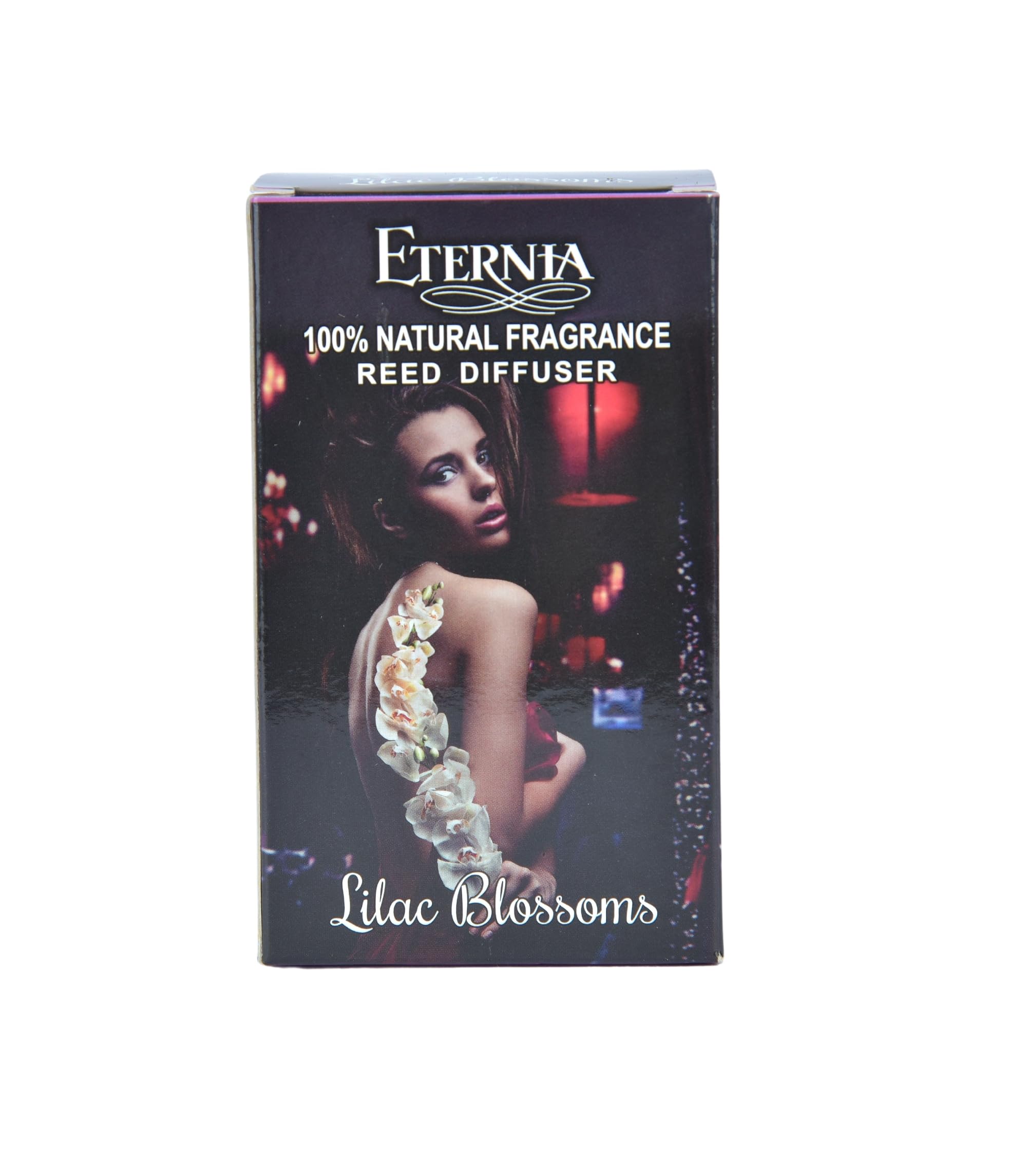 Eternia® Lilac Blossoms Reed Diffuser with Rattan Reed Sticks – Slow Release Subtle Long-Lasting Home Fragrance