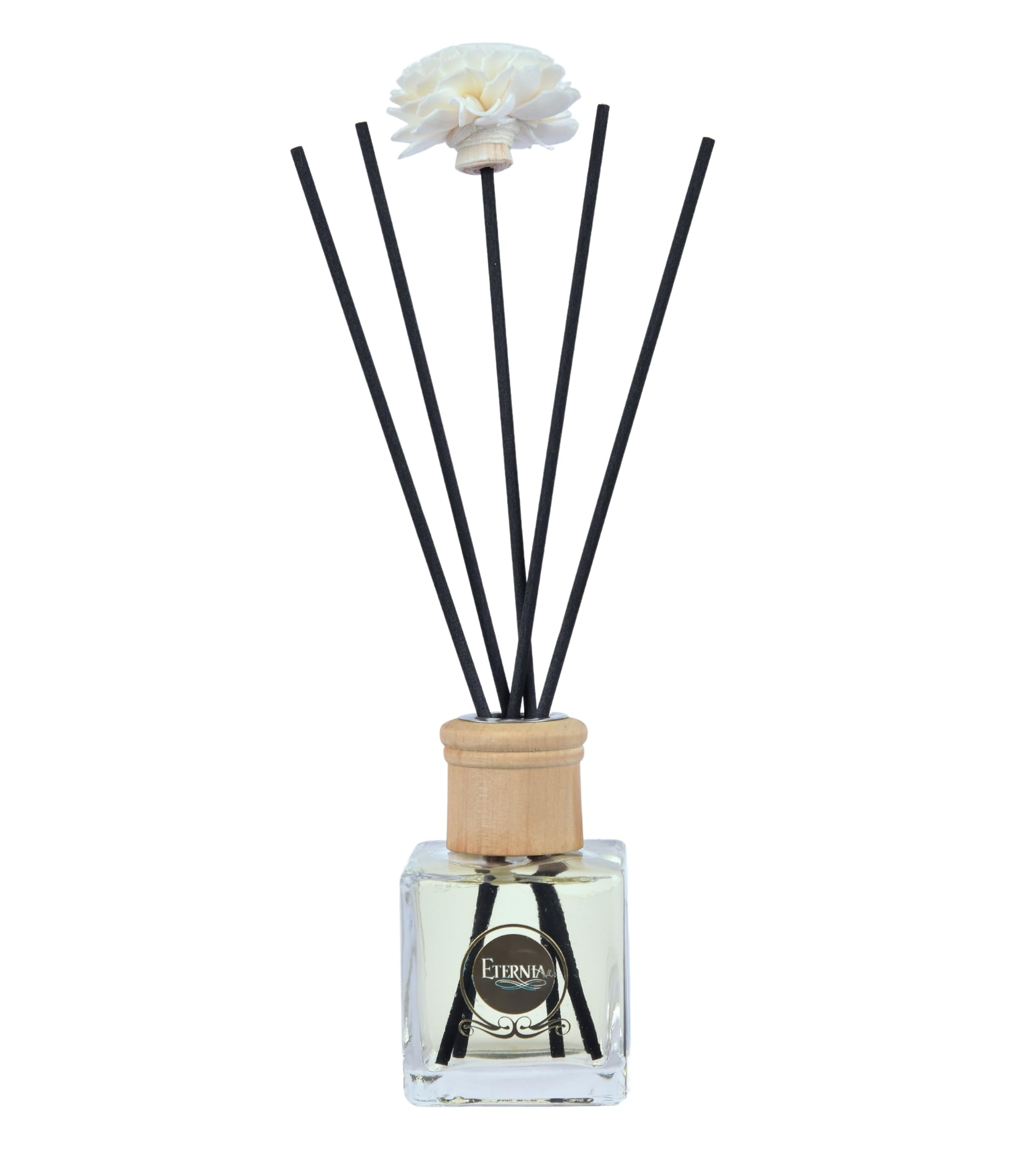 Eternia® Te & Cedro Reed Diffuser with Rattan Reed Sticks – Slow Release Subtle Long-Lasting Home Fragrance