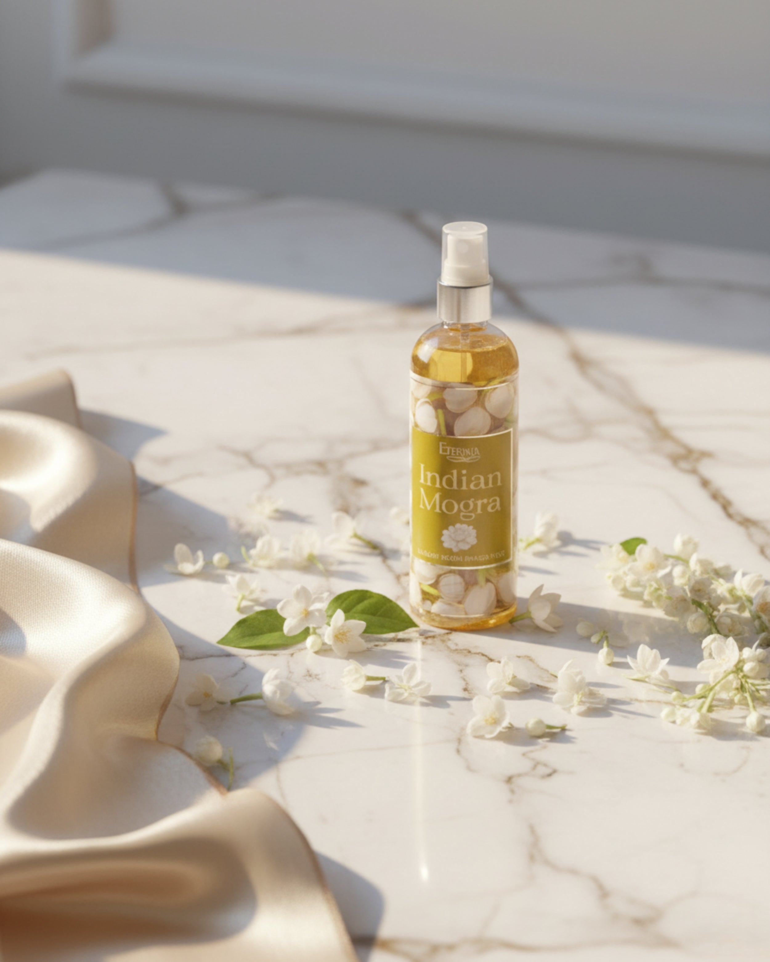 Eternia® Indian Mogra Room Spray – Fresh, Soothing Floral Aroma | Long-Lasting Air Freshener for Home, Bedroom & Office – 200ml