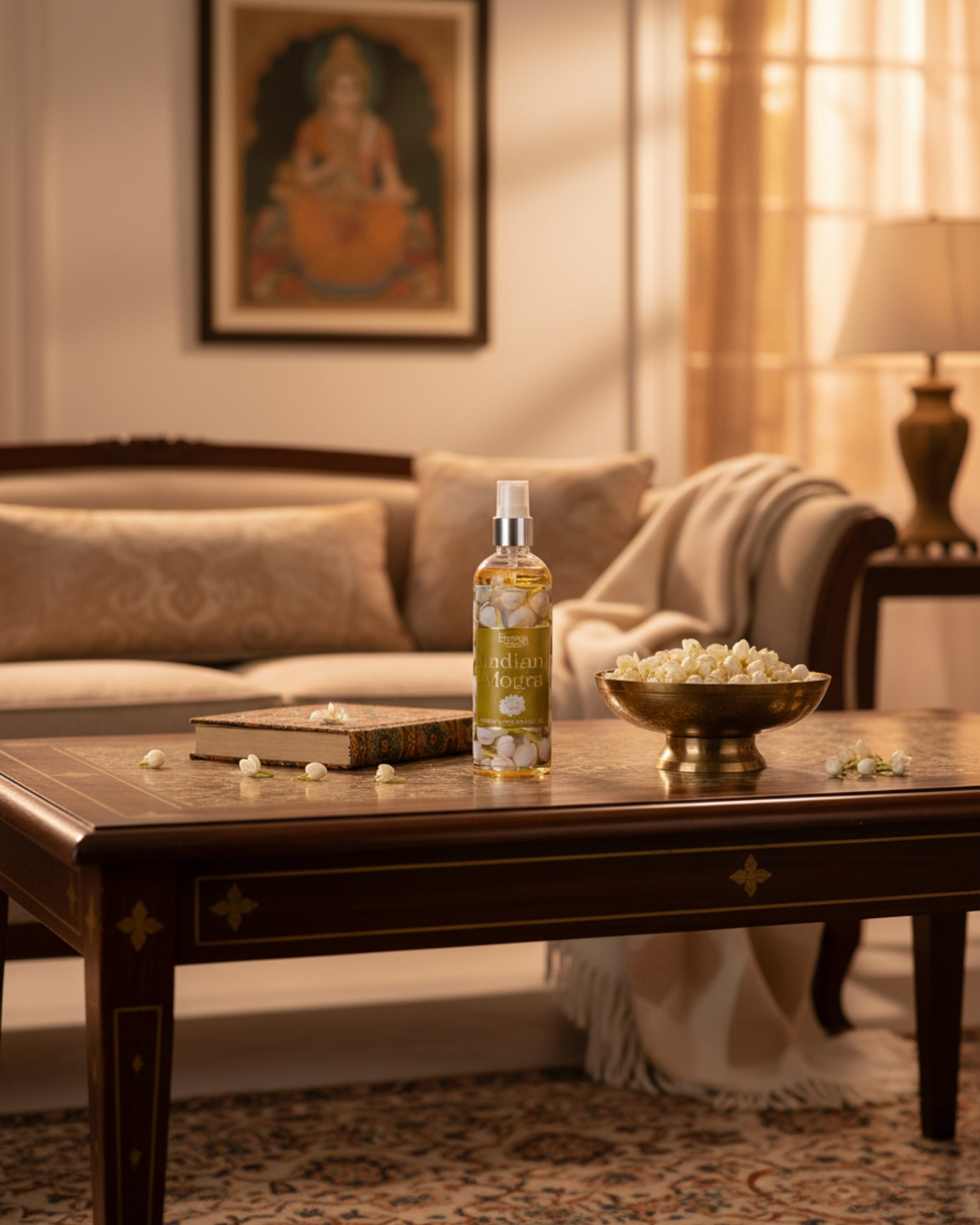 Eternia® Indian Mogra Room Spray – Fresh, Soothing Floral Aroma | Long-Lasting Air Freshener for Home, Bedroom & Office – 200ml