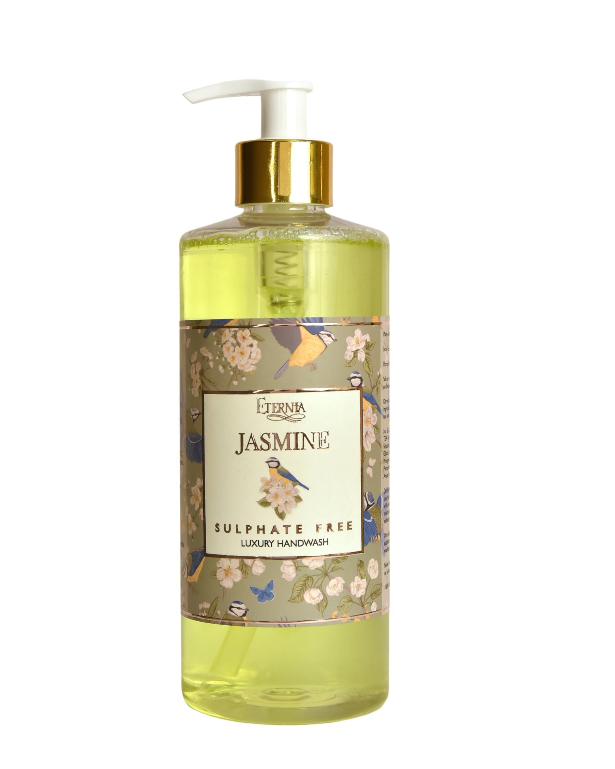 Eternia® Jasmine Sulphate-Free Handwash - Premium Cruelty-Free Liquid Soap - Luxurious Foam & Thick Honey-Like Consistency - 500ml