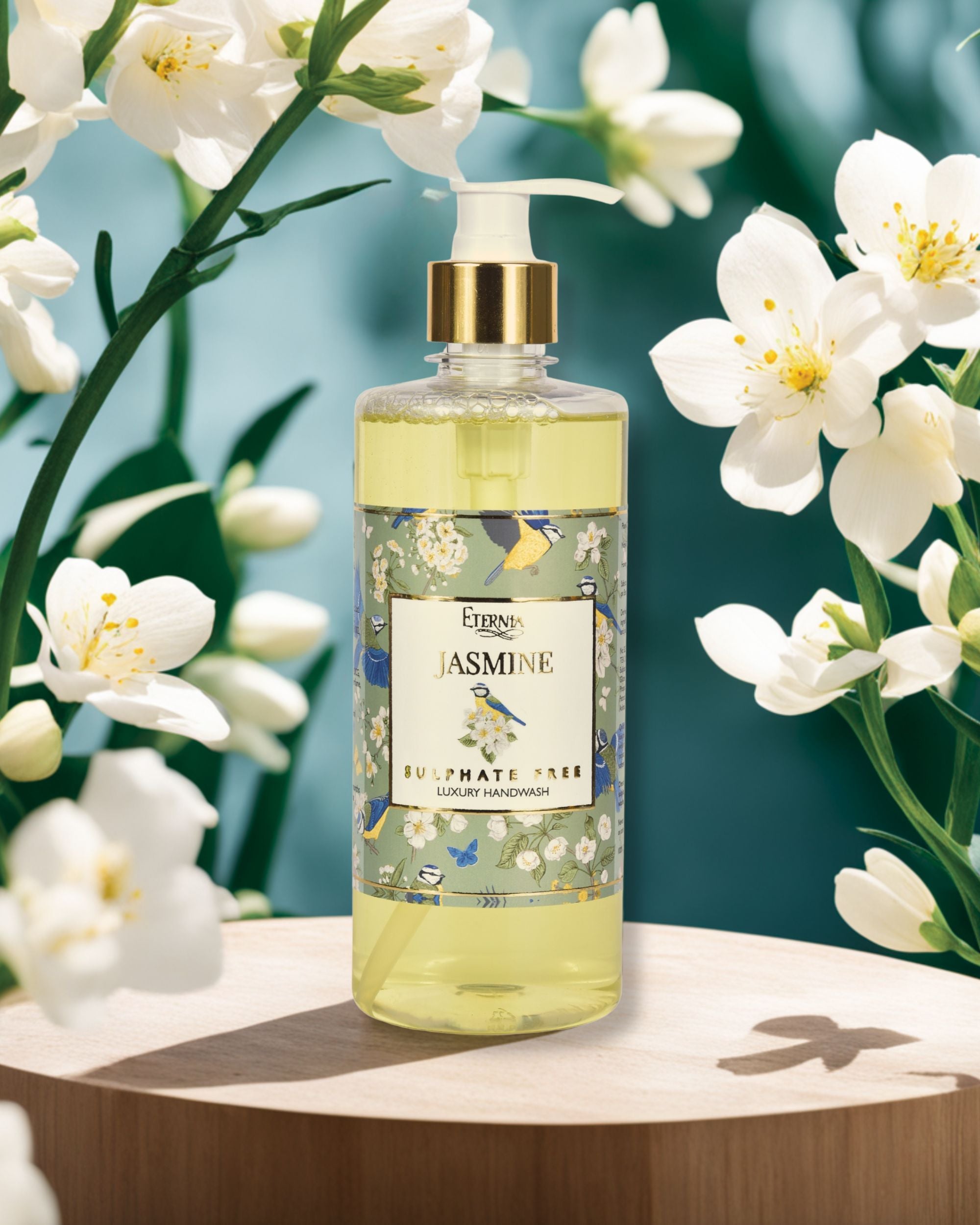 Eternia® Jasmine Sulphate-Free Handwash - Premium Cruelty-Free Liquid Soap - Luxurious Foam & Thick Honey-Like Consistency - 500ml