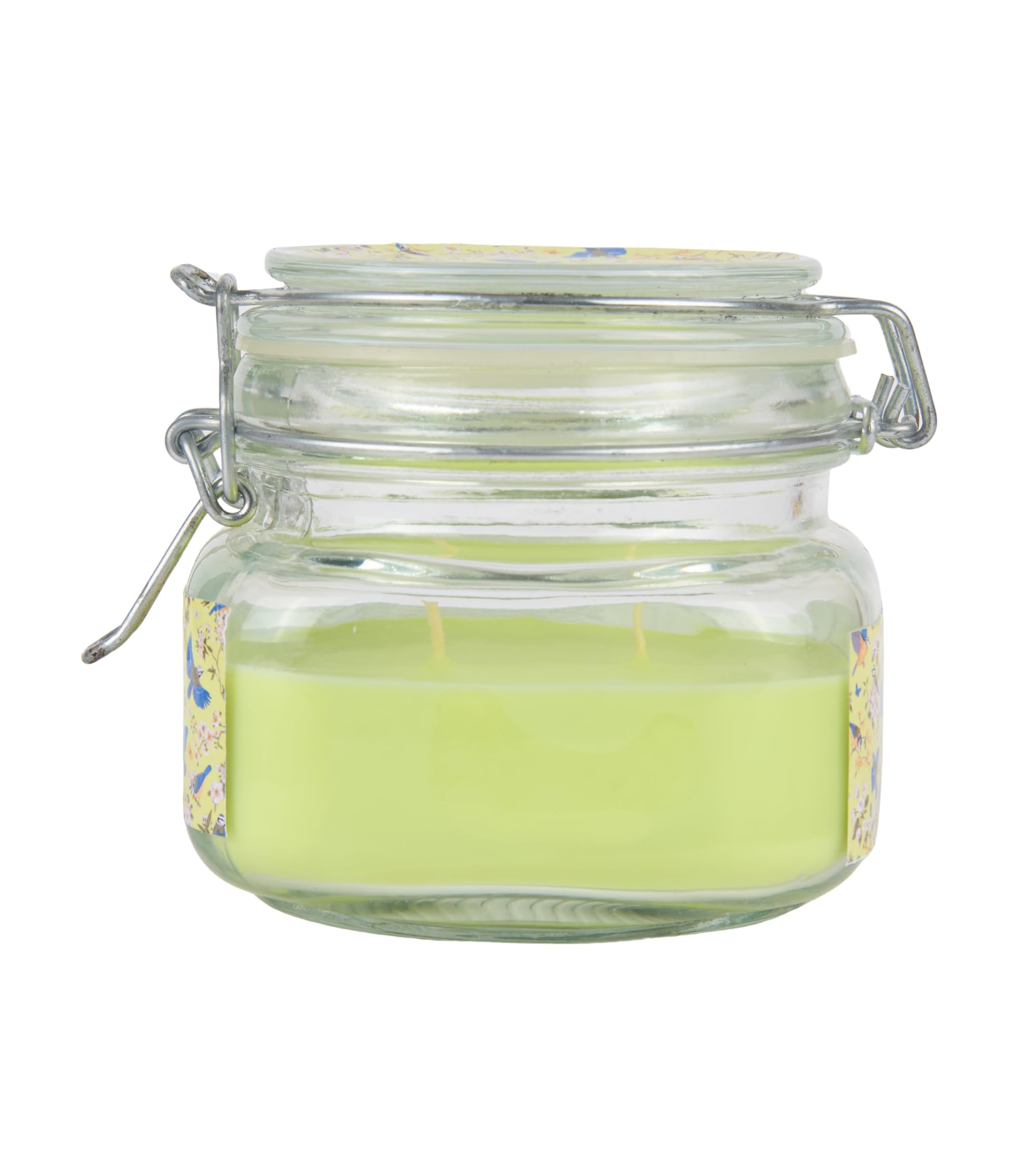 Eternia® Jasmine Scented Double Wick Jar Candle – Floral Aroma for Serenity & Romance – Elegant Glass Jar Candle – 28 Hours Burn Time