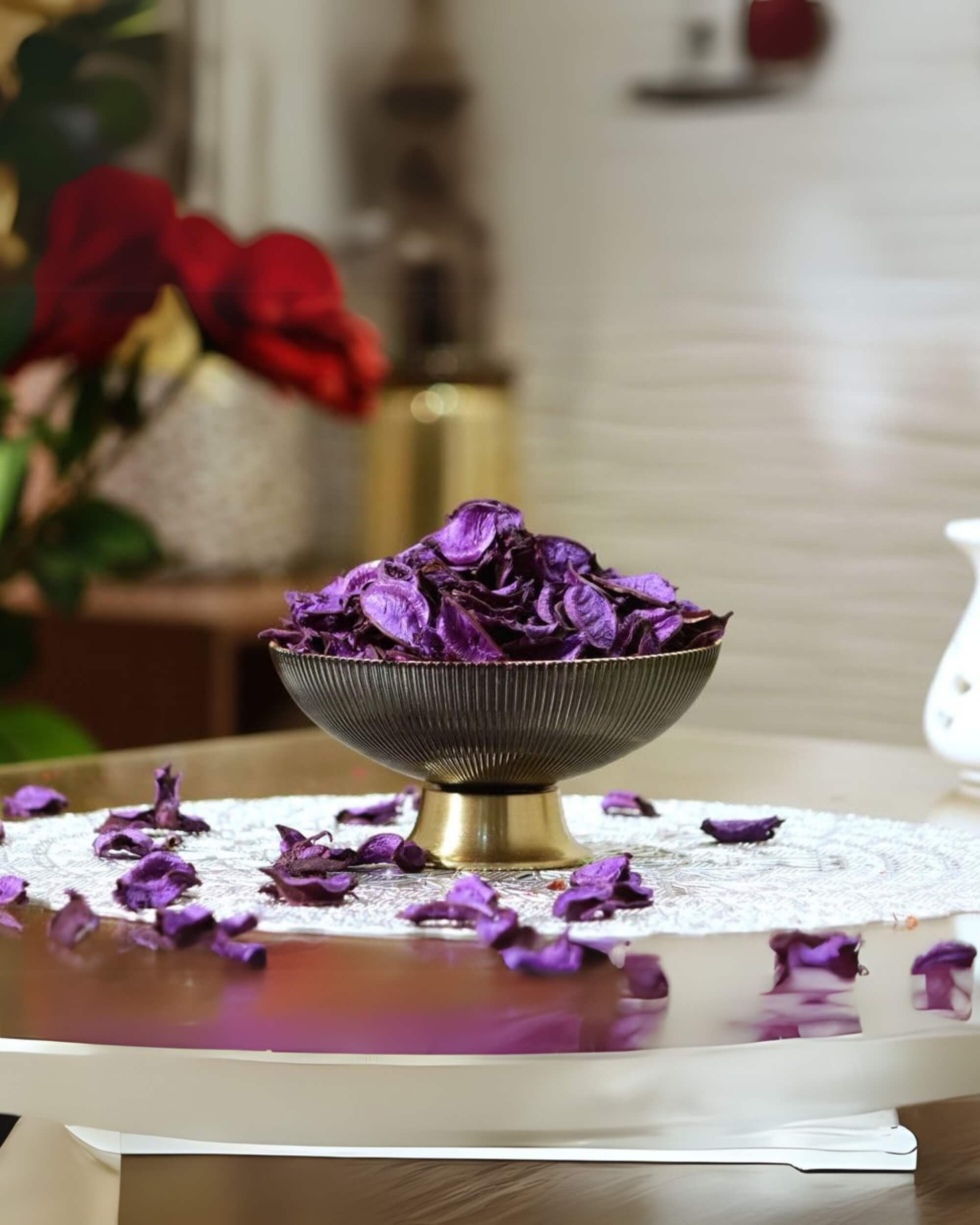 Eternia® Potpourri with Petals for Home Fragrance – Dried Flowers for Office, Bathroom & Spa Décor – Long-Lasting Room Air Freshener & Vase Filler - 100 gm