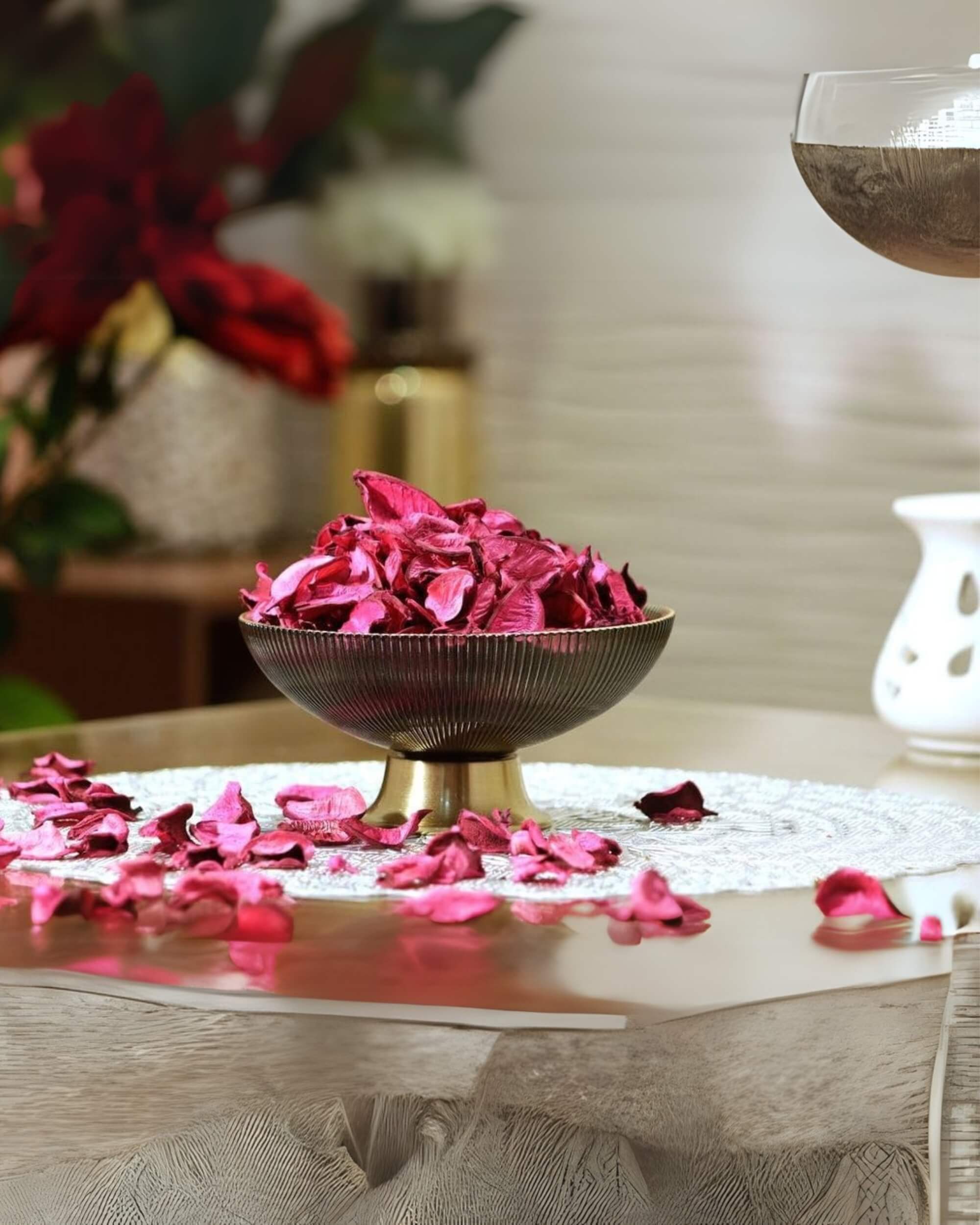 Eternia® Potpourri with Petals for Home Fragrance – Dried Flowers for Office, Bathroom & Spa Décor – Long-Lasting Room Air Freshener & Vase Filler - 50 gm