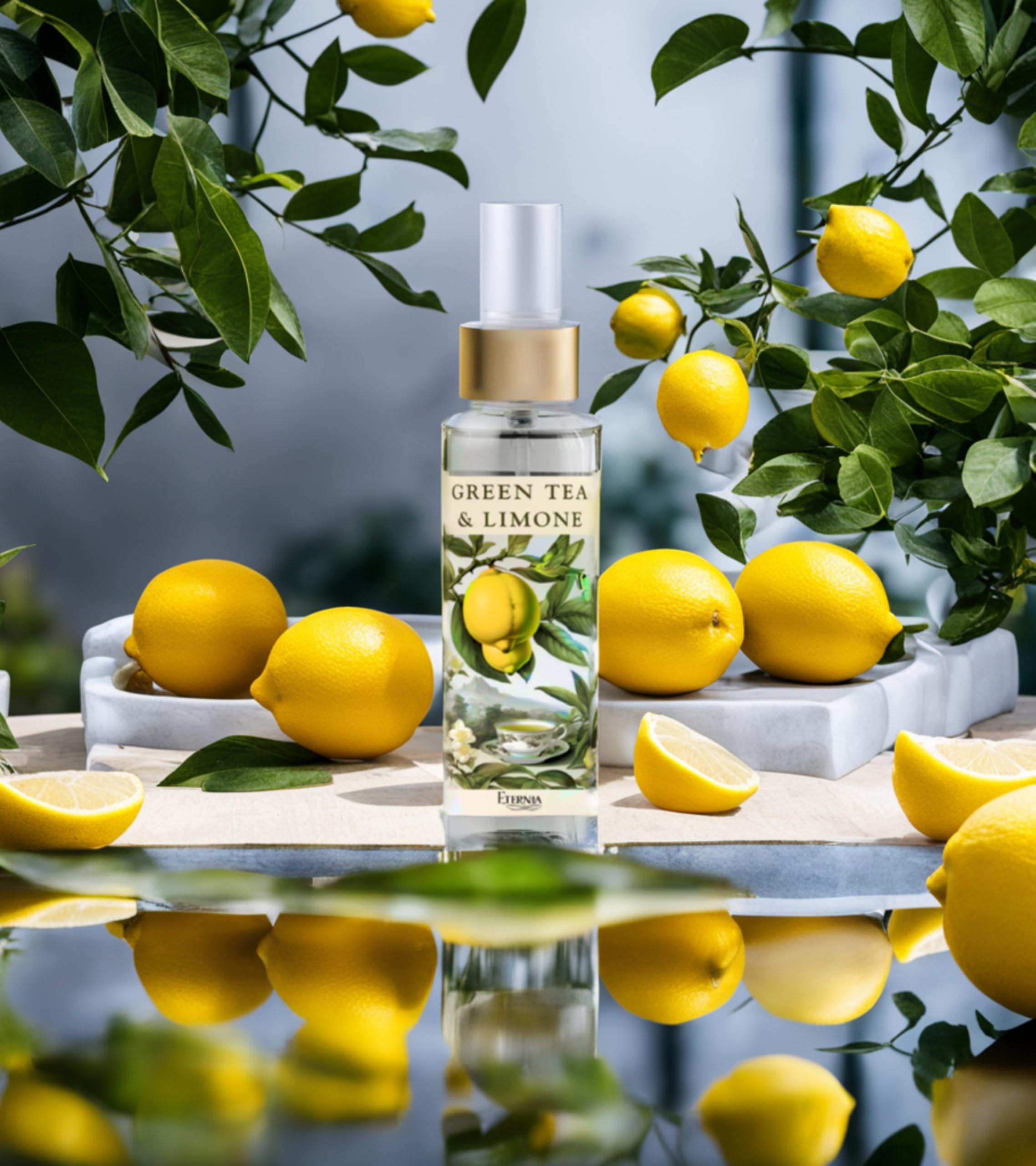 Eternia® Green Tea Limone – Crisp Lemon Tea Fragrance Spray | Bright, Clean & Invigorating