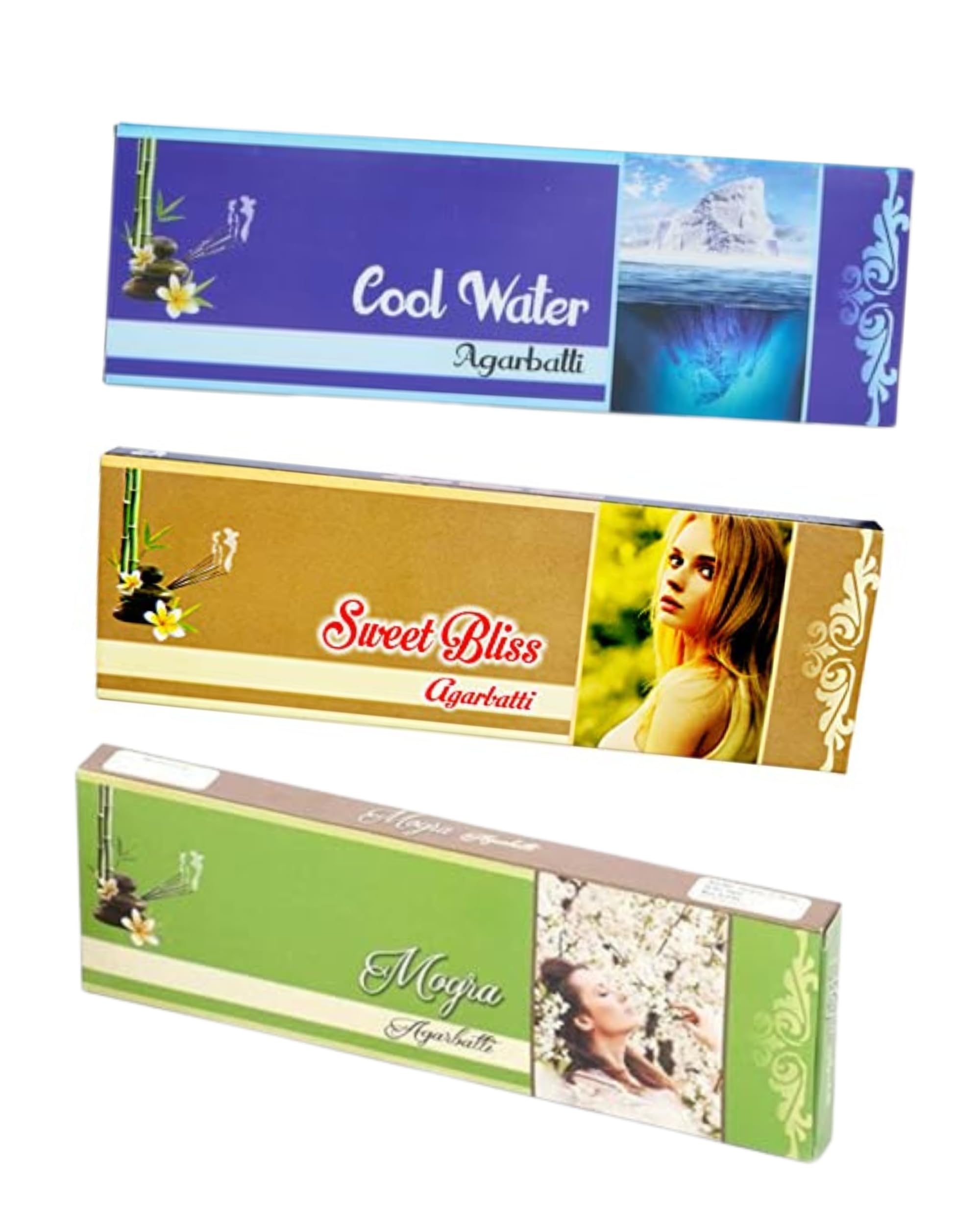 Eternia® Elegant Bliss Luxury Set Burning Incense Sticks | Long-Lasting Aromatic Agarbatti for Soothing Fragrances | for Men & Women | Pack of 3