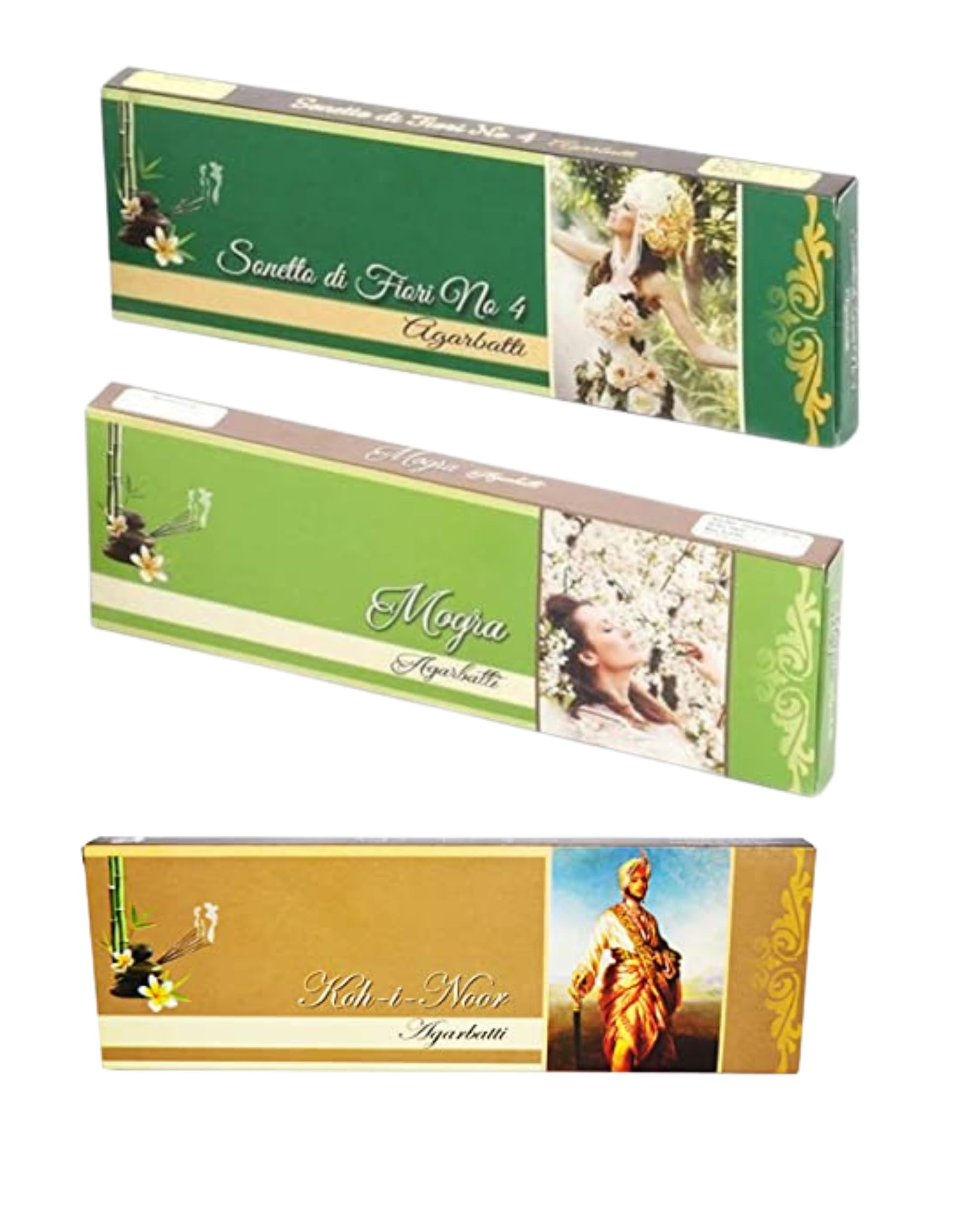 Eternia® Exotic Flora Set Burning Incense Sticks | Long-Lasting Luxury Aromatic Agarbatti with Refreshing Soothing Fragrances | For Men & Women | Pack of 3