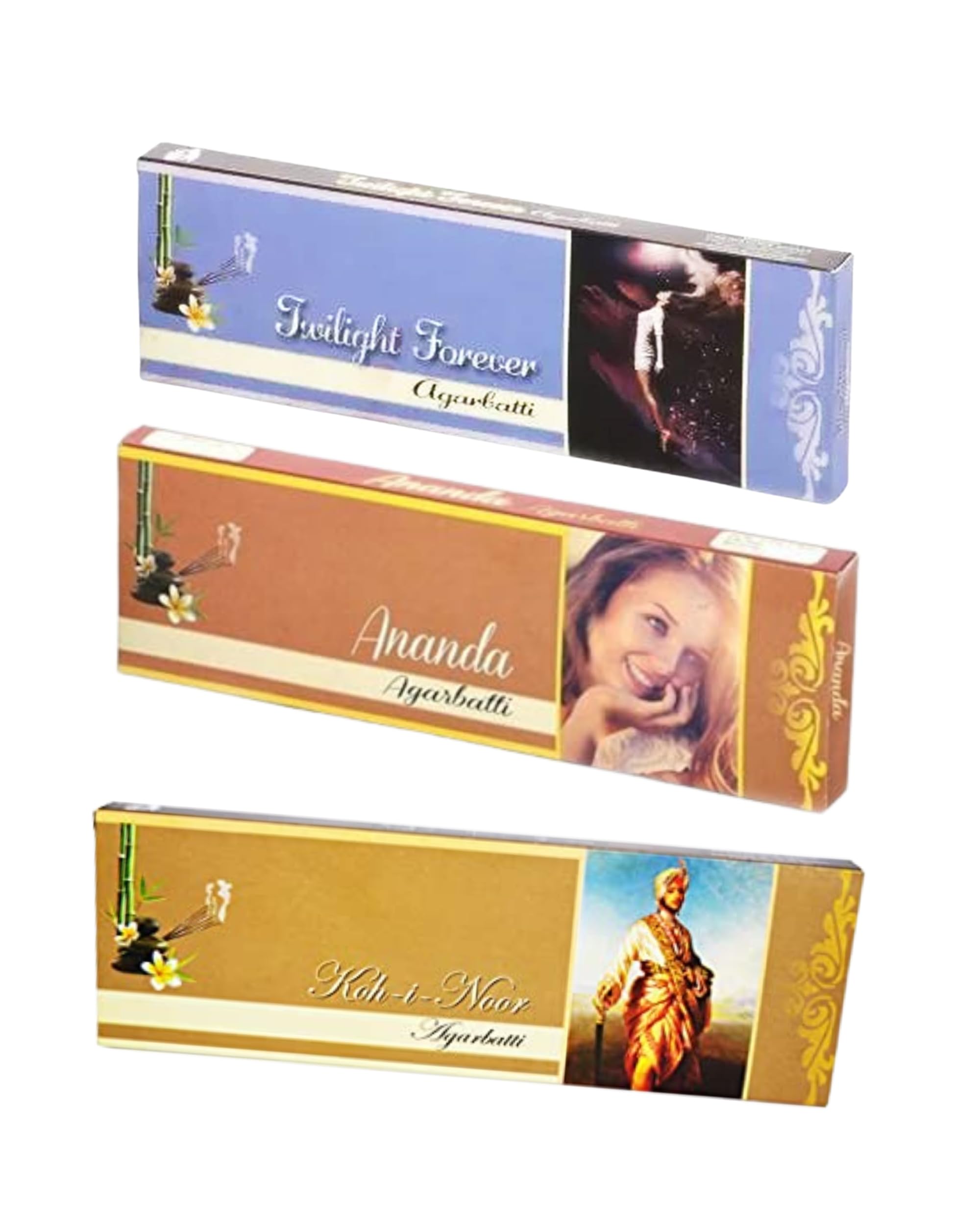 Eternia® Timeless Tranquility Set Burning Incense Sticks | Long-Lasting Luxury Aromatic Agarbatti for Soothing Fragrances | for Men, Women | Pack of 3