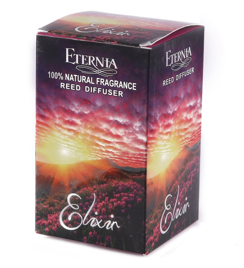 Eternia® Elixir Reed Diffuser with Rattan Reed Sticks – Floral, Oriental & Powdery Long-Lasting Home Fragrance