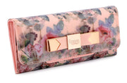 Eternia® Floral Clutch Wallet with Magnetic Flap – Water-Resistant Purse with Card Slots – Rose Garden