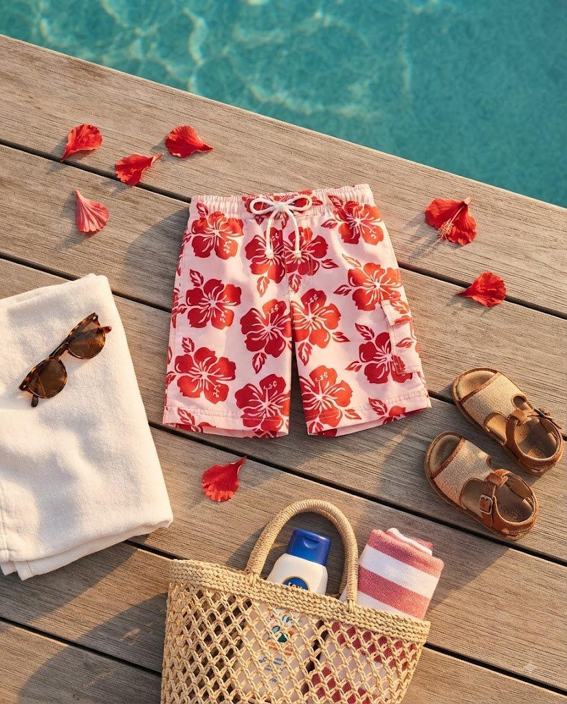 Premsons® Swim Shorts for Kids Boys | Comfortable Quick-Dry Swimming Trunks for Beach & Pool