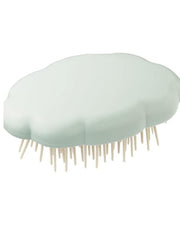 Premsons® cloud-shaped scalp massage hair brush, mint handleless head with soft bristles