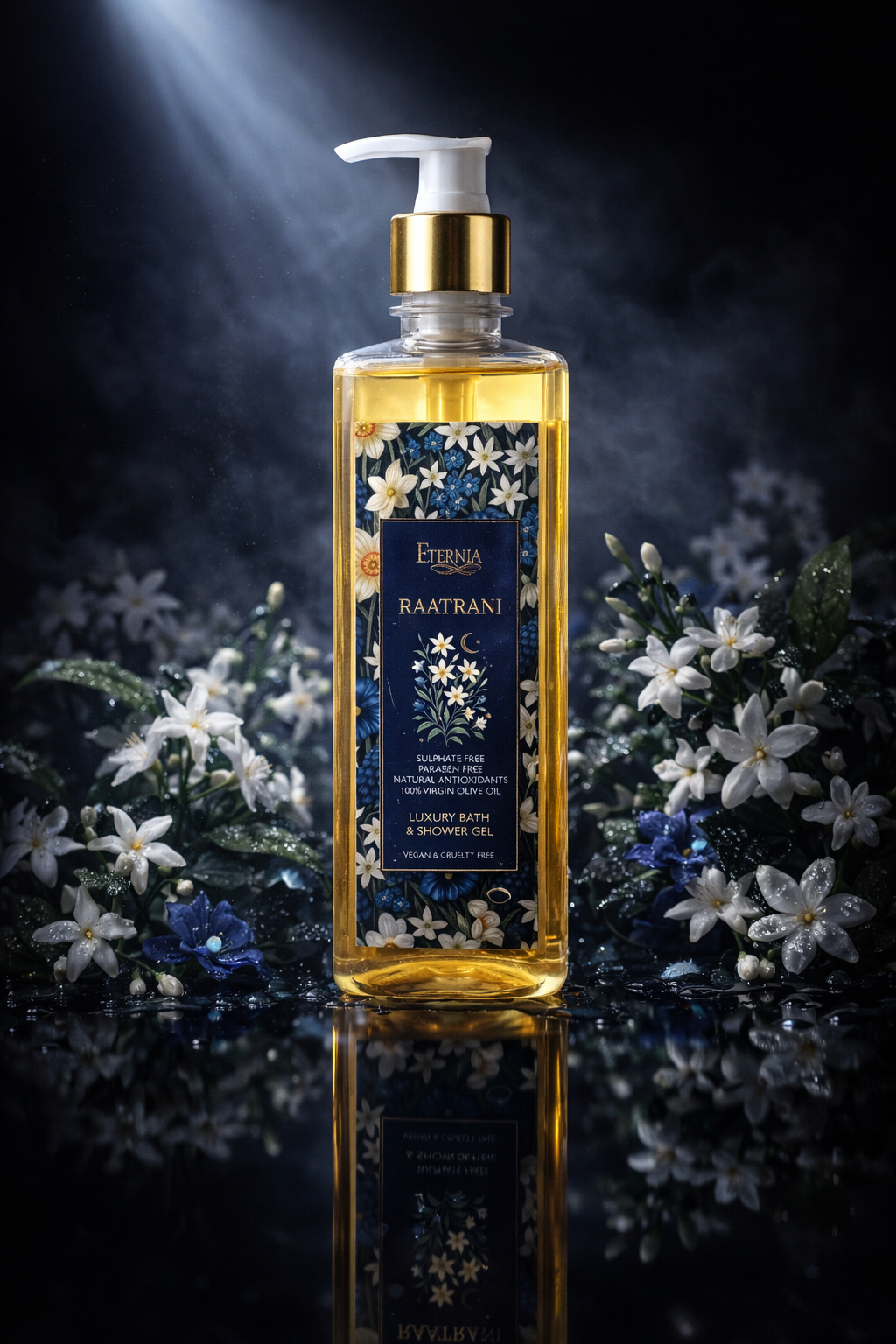 Eternia® Raatrani Shower Gel – Night Bloom Fragrance | Hydrating Body Wash for Soft, Fresh Skin