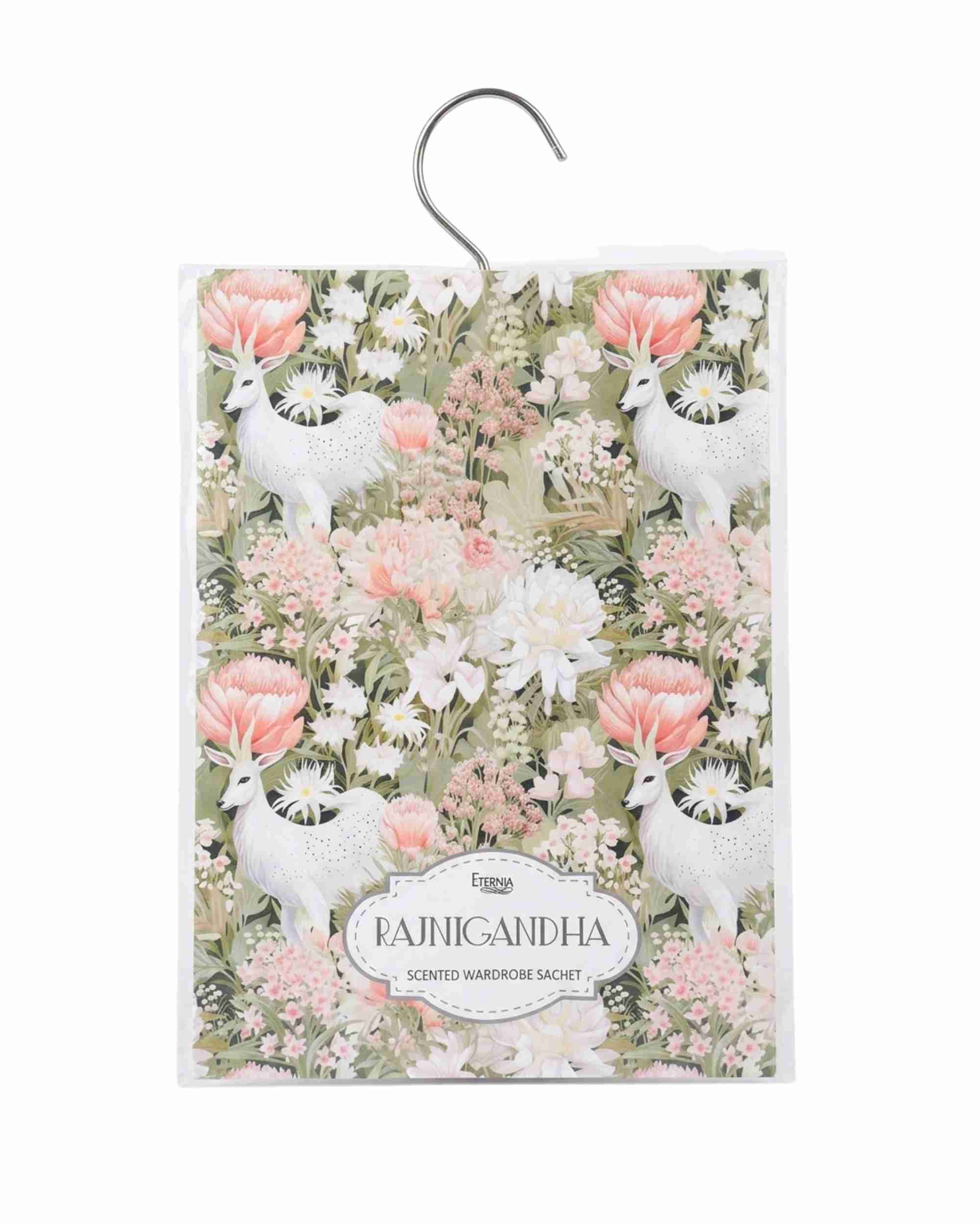 Eternia® Rajnigandha Wardrobe Sachet – Luxury Tuberose Fragrance for Closets, Drawers & Linen Spaces
