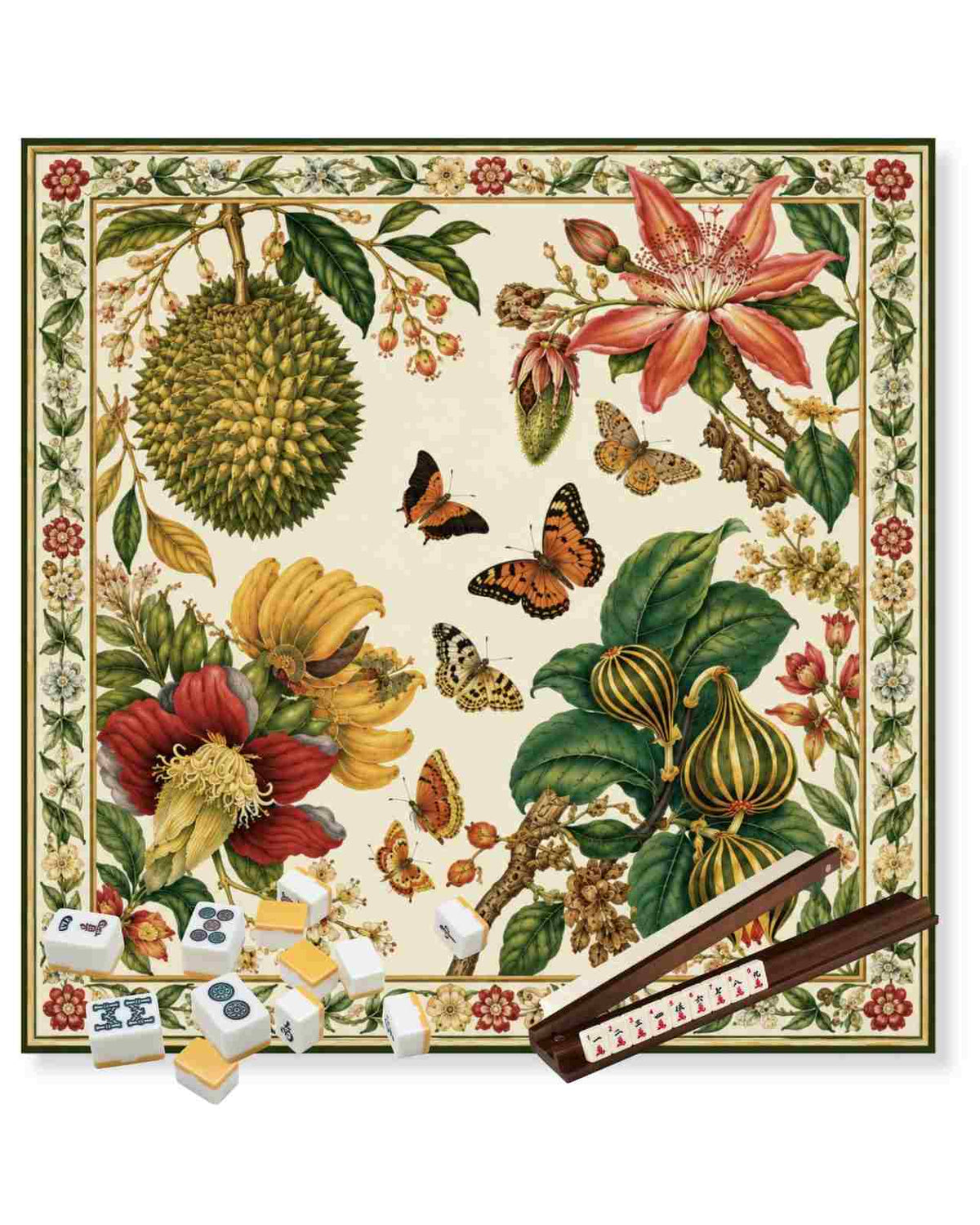 Premsons Exotica Mahjong Mat – 33 x 33 inch Large Table Game Mat