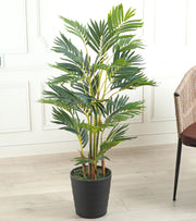 Premsons® Artificial Areca Palm Plant – 5.5 ft Tall Faux Green Indoor Tree with Decorative Pot | Realistic No-Maintece Plant for Living Room, Office, Balcony & Hallway Décor