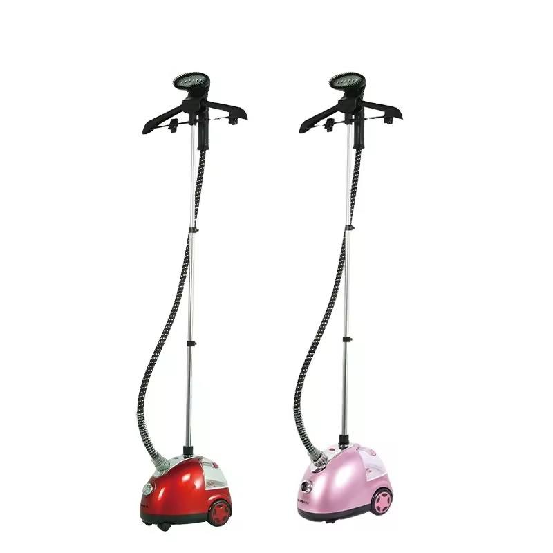 Premsons® SK-4002 Clothes Garment Steamer Red | 2000W High-Power Steam, Adjustable Rod, Built-In Hanger, Safe for All Fabrics