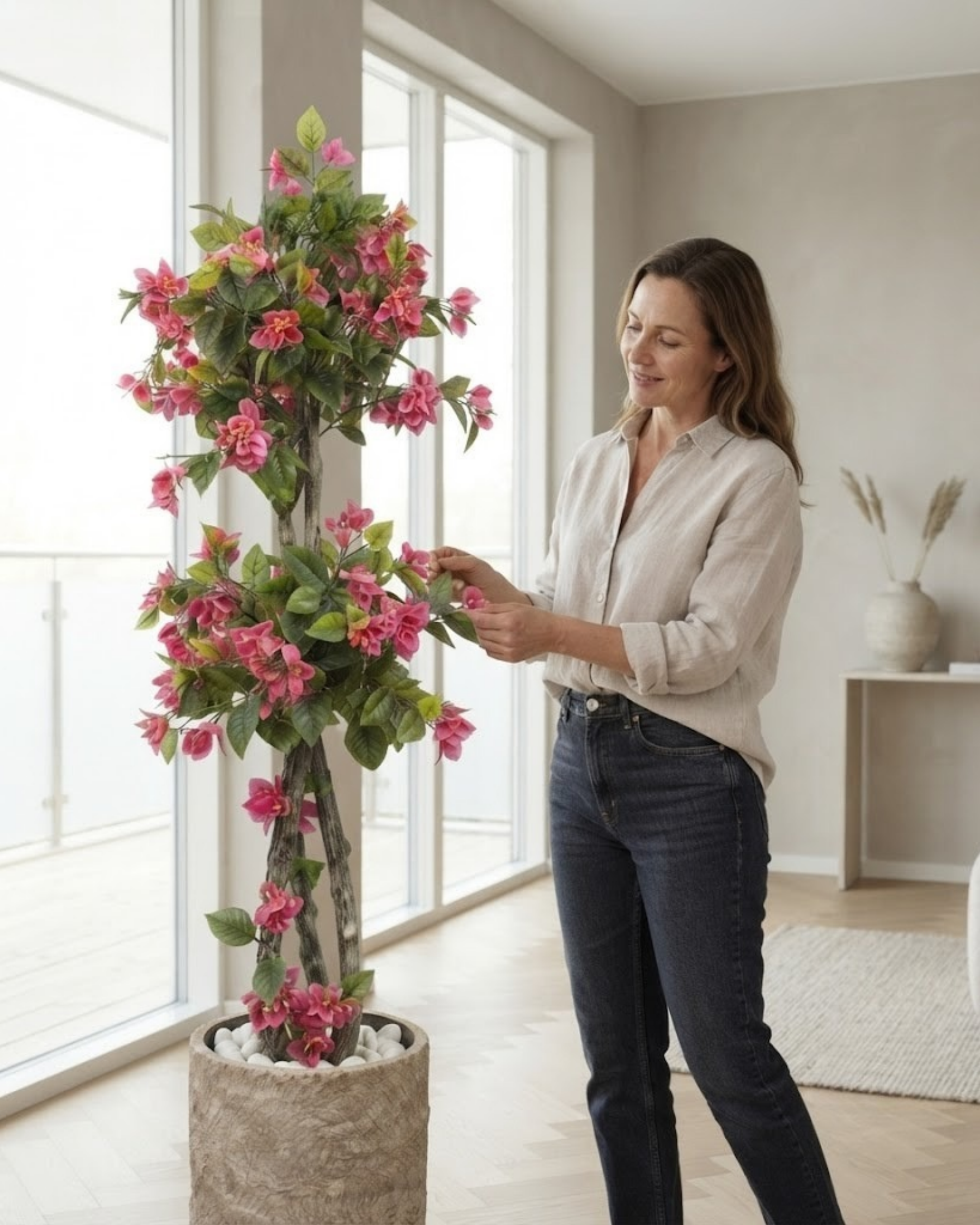 Premsons® Tall Lush Artificial Plant for Home & Office Decor