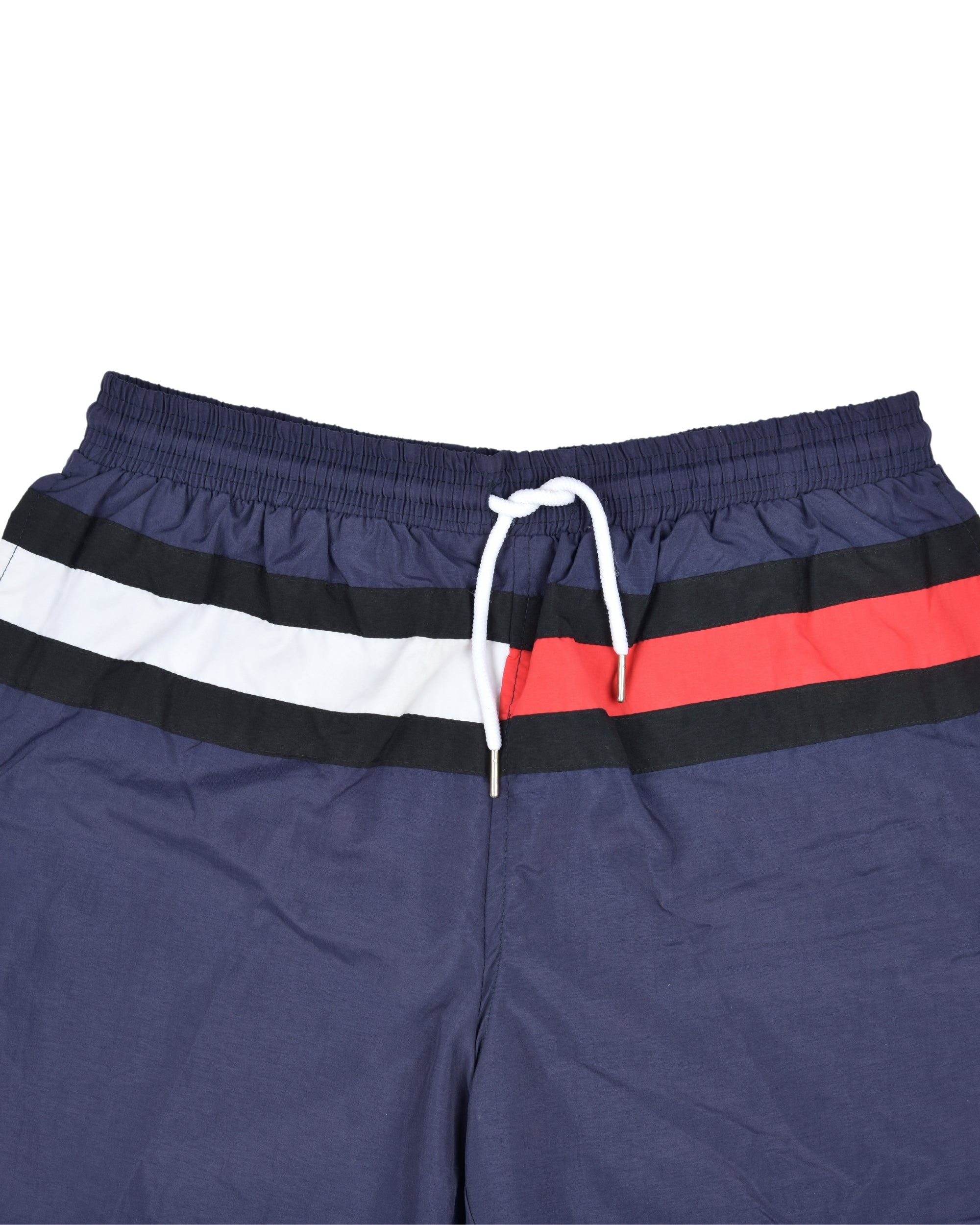 Premsons® Men's Striped Swim Shorts with Pockets, Adjustable Drawstring, Quick-Dry Fabric & Comfortable Fit – Beach & Pool Wear - Black - Free Size