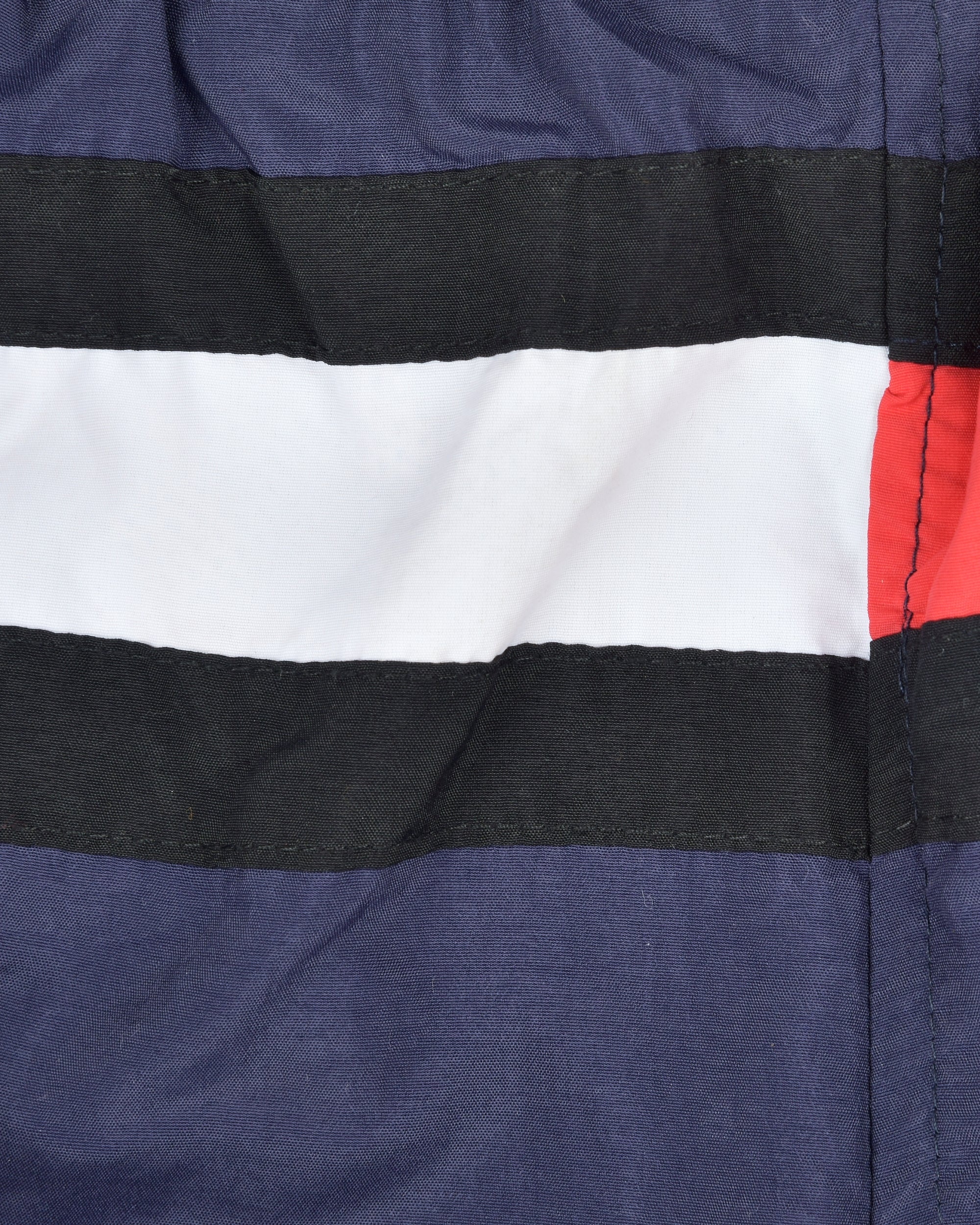 Premsons® Men's Striped Swim Shorts with Pockets, Adjustable Drawstring, Quick-Dry Fabric & Comfortable Fit – Beach & Pool Wear - Black - Free Size
