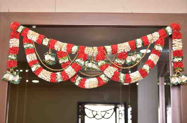 Premsons® Festive Gota Pearl Toran – Traditional Door Hanging for Diwali & Raksha Bandhan