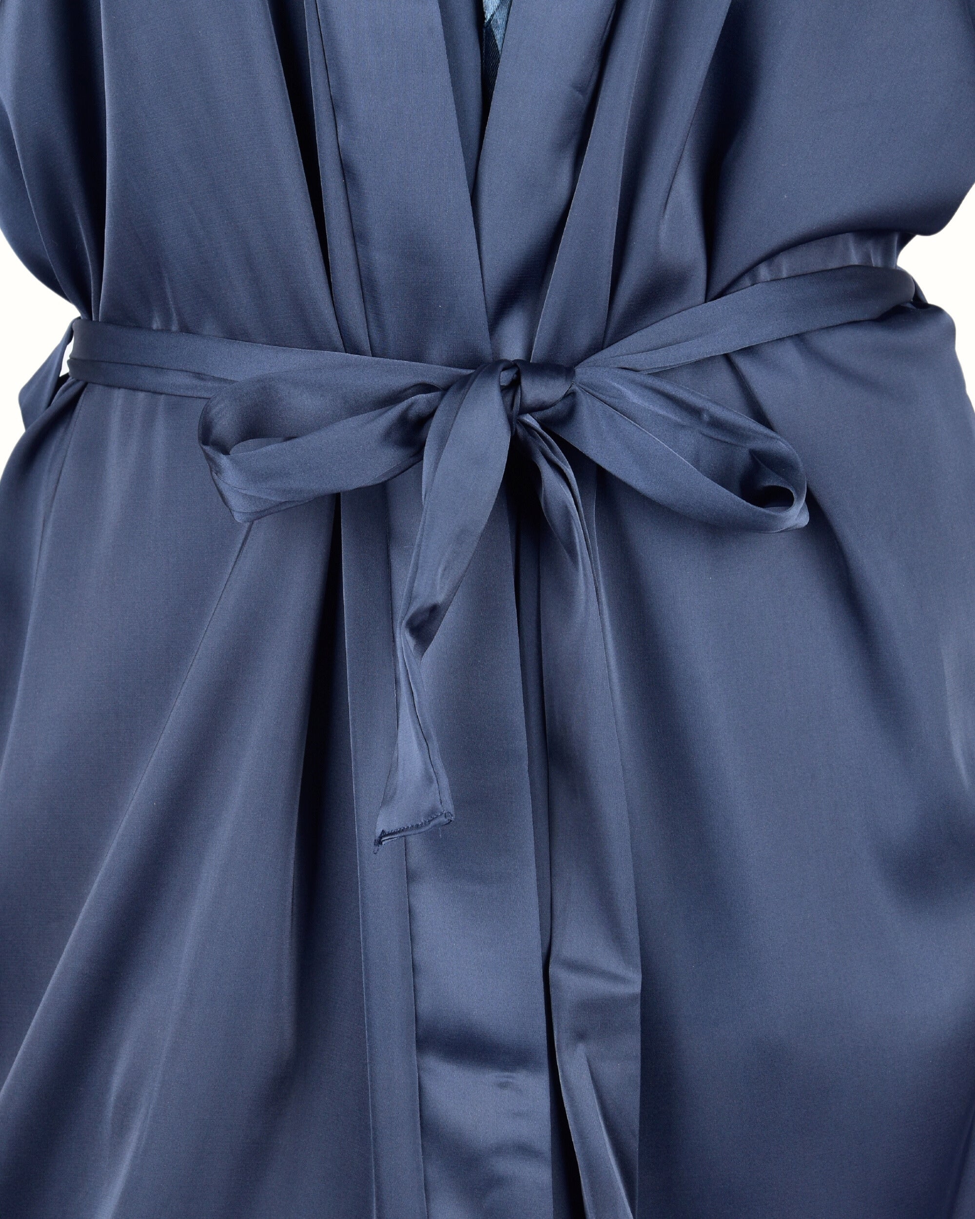 Premsons® Women's Satin & Lace Nightdress | Short Sleeve Nightwear with Bow & Floral Lace Trim – Soft & Elegant Sleepwear