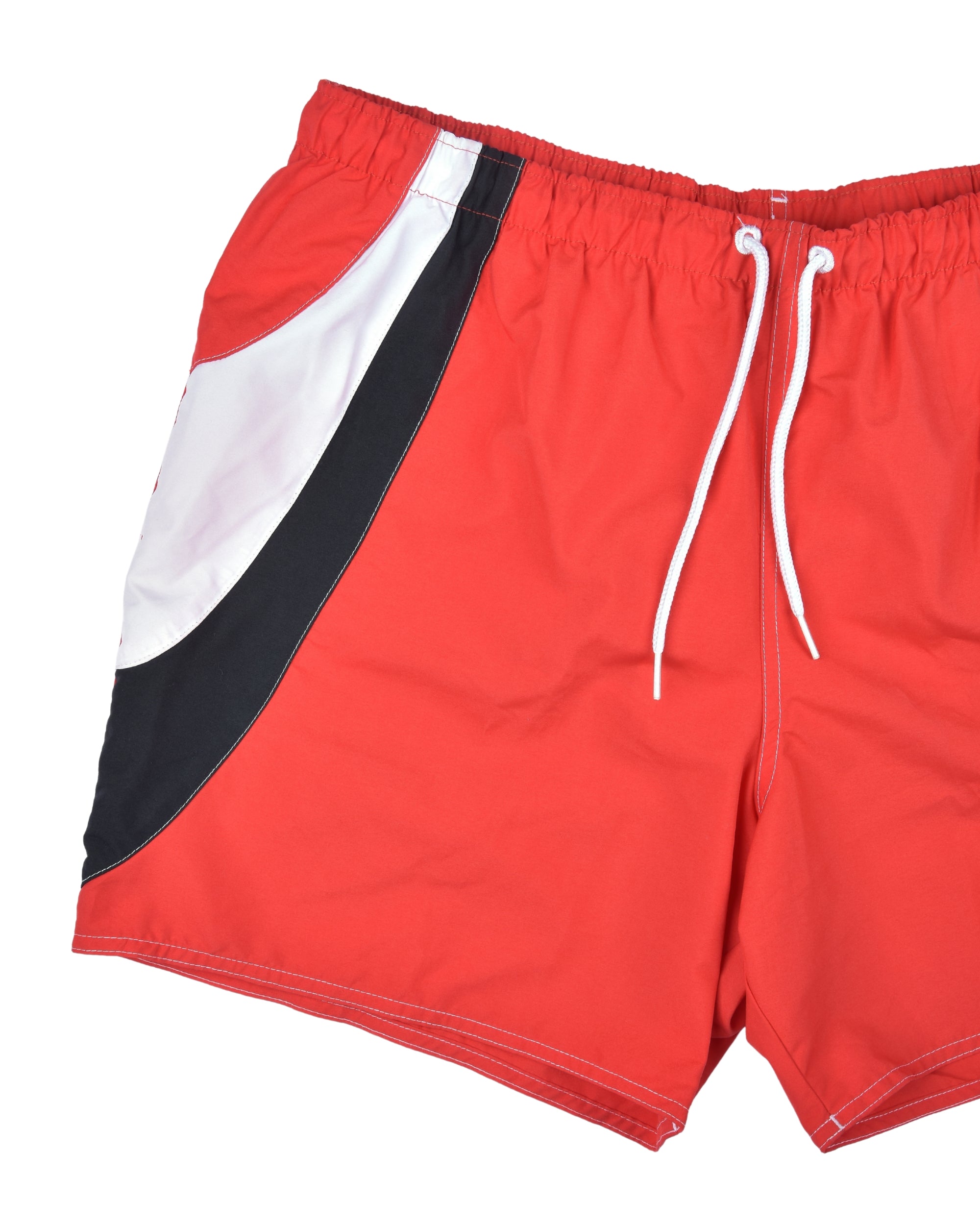 Premsons® Men's Printed Swim Shorts with Pockets, Adjustable Drawstring, Quick-Dry Fabric & Comfortable Fit – Beach & Pool Wear - Red- 36 Size