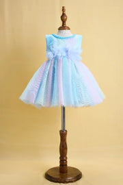 Premsons® Pastel Party Dress for Girls – Tulle, Sleeveless, Floral